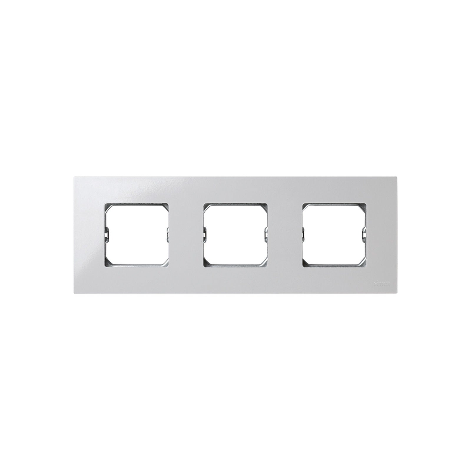 Marco compacto para 3 elementos blanco con bastidor Simon 27 Play - referencia 2700630-030