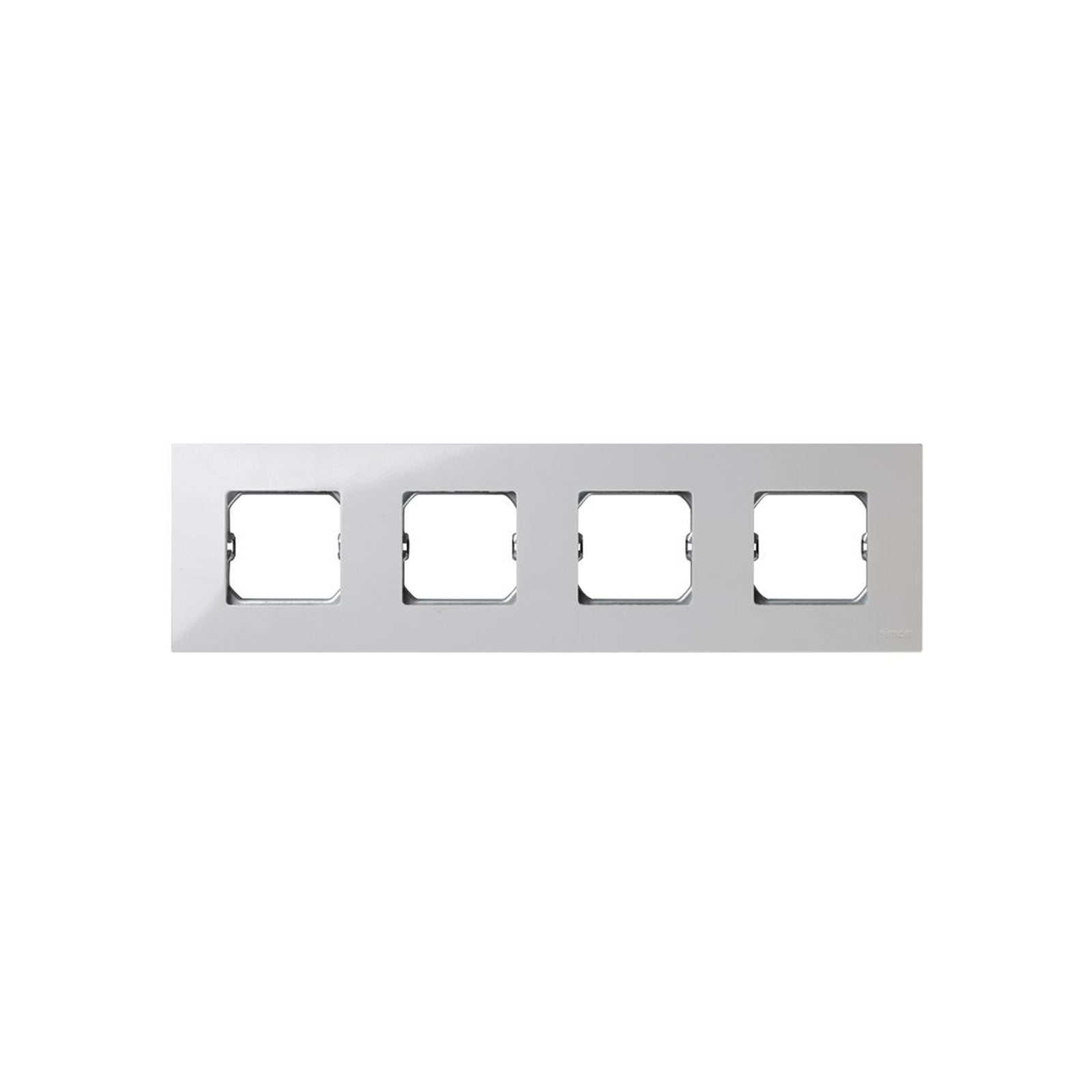 Marco compacto para 4 elementos blanco con bastidor Simon 27 Play - referencia 2700640-030