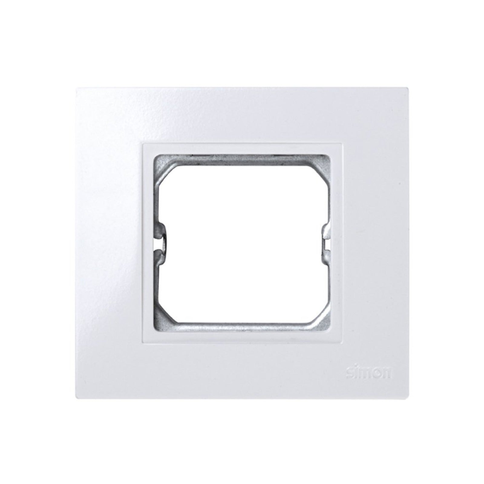 Marco para pieza intermedia de 1 elemento blanco sin garras y con bastidor Simon 27 Play - referencia 2701610-030