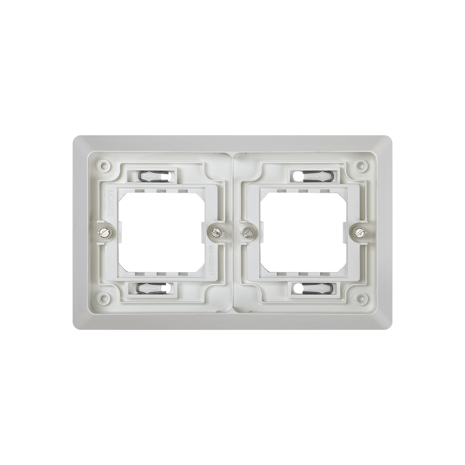 Marco para cajas de empotrar de 2 elementos horizontal gris Simon Aqua - referencia 4400620-035