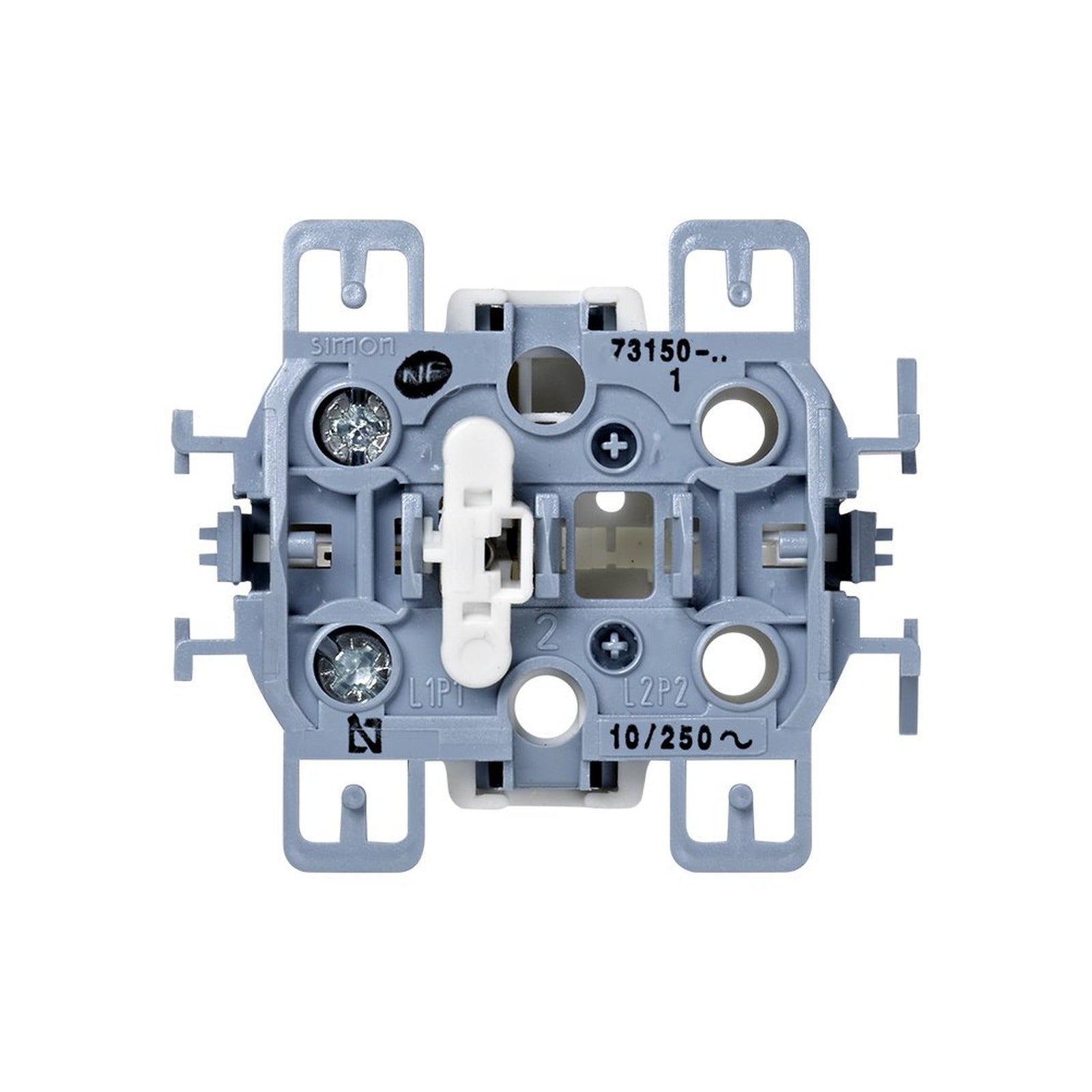 Pulsador 10 A 250V~ con sistema de embornamiento a tornillo Simon 73 - referencia 73150-39