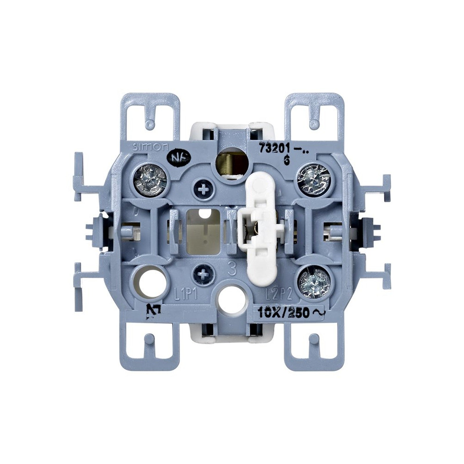 Conmutador 10 AX 250V~ con sistema de embornamiento a tornillo Simon 73 - referencia 73201-39
