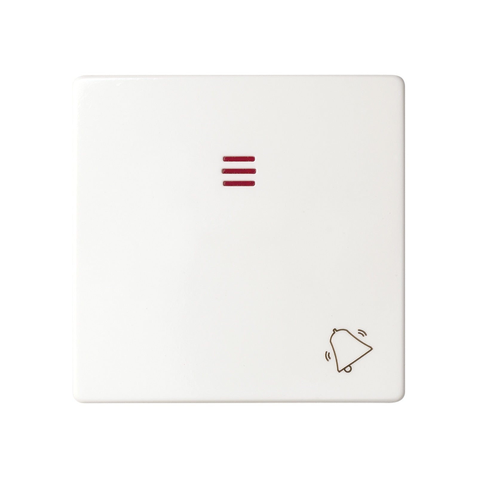 Tecla individual con visor y grabado campana blanco Simon 82 - referencia 82015-30