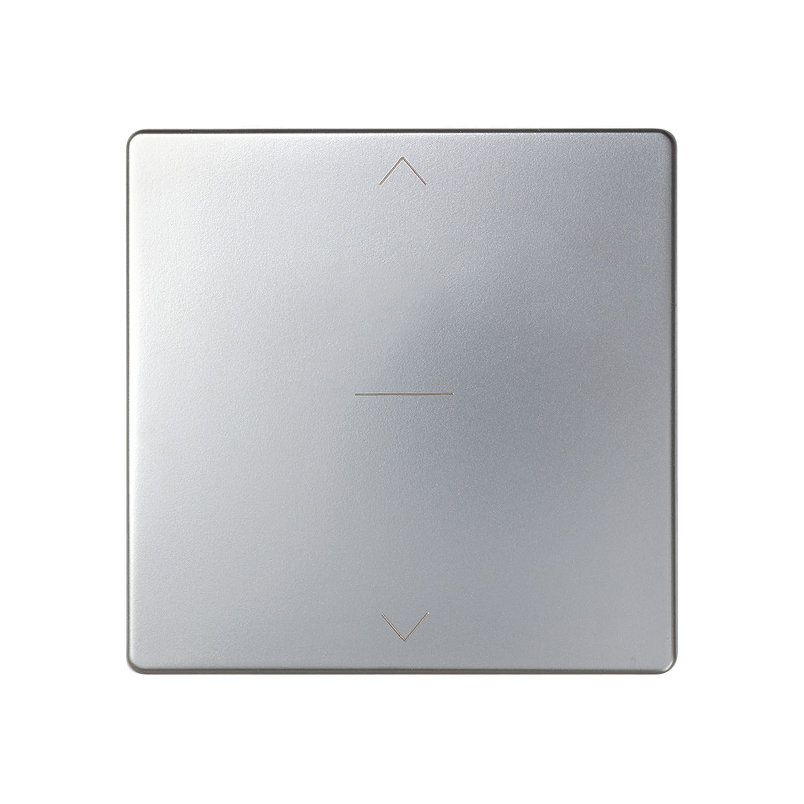 Tecla individual para mecanismo de persianas con 3 posiciones (subida, bajada y paro) aluminio Simon 82 - referencia 82033-33