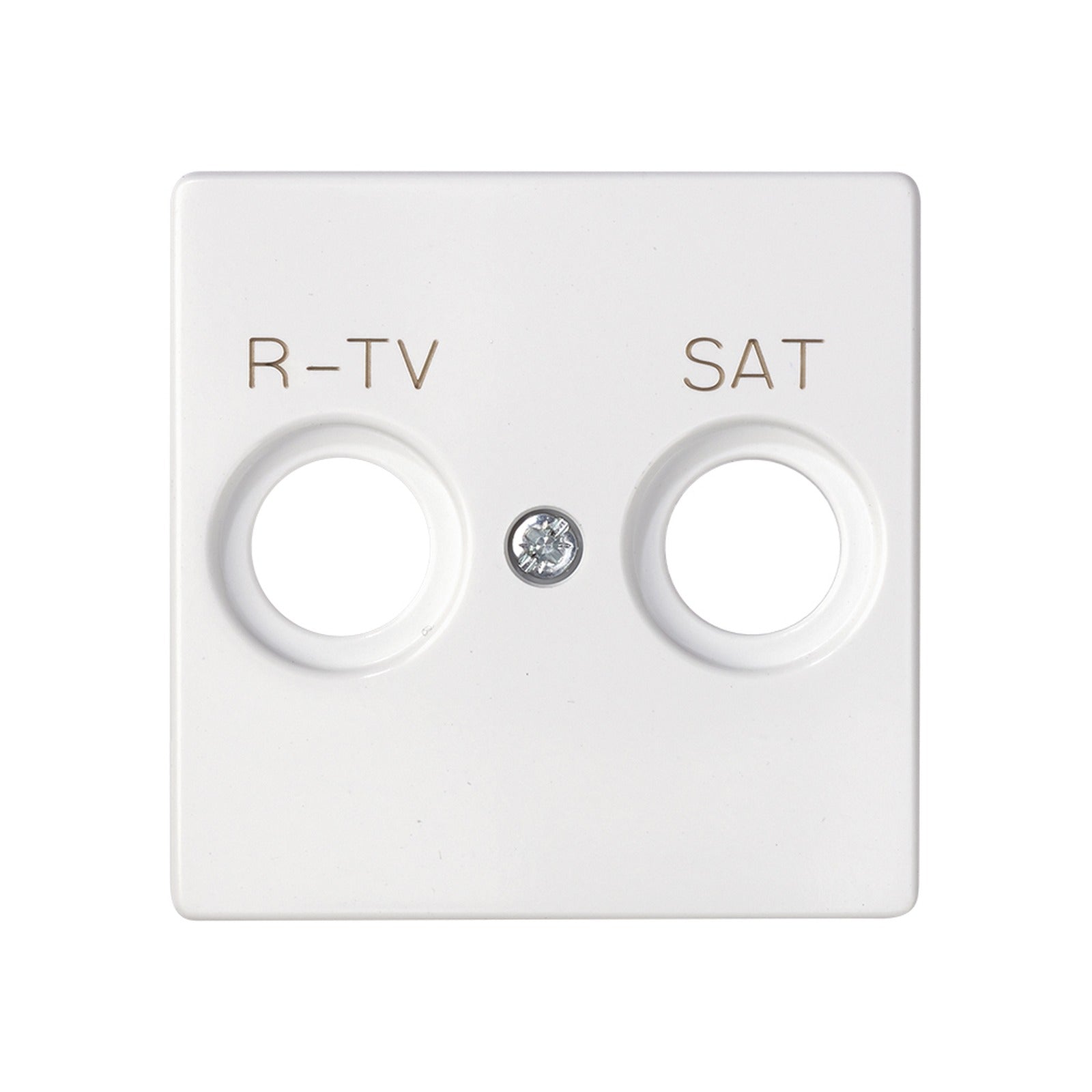 Placa para tomas inductivas de R-TV+SAT blanco Simon 82 - referencia 82097-30