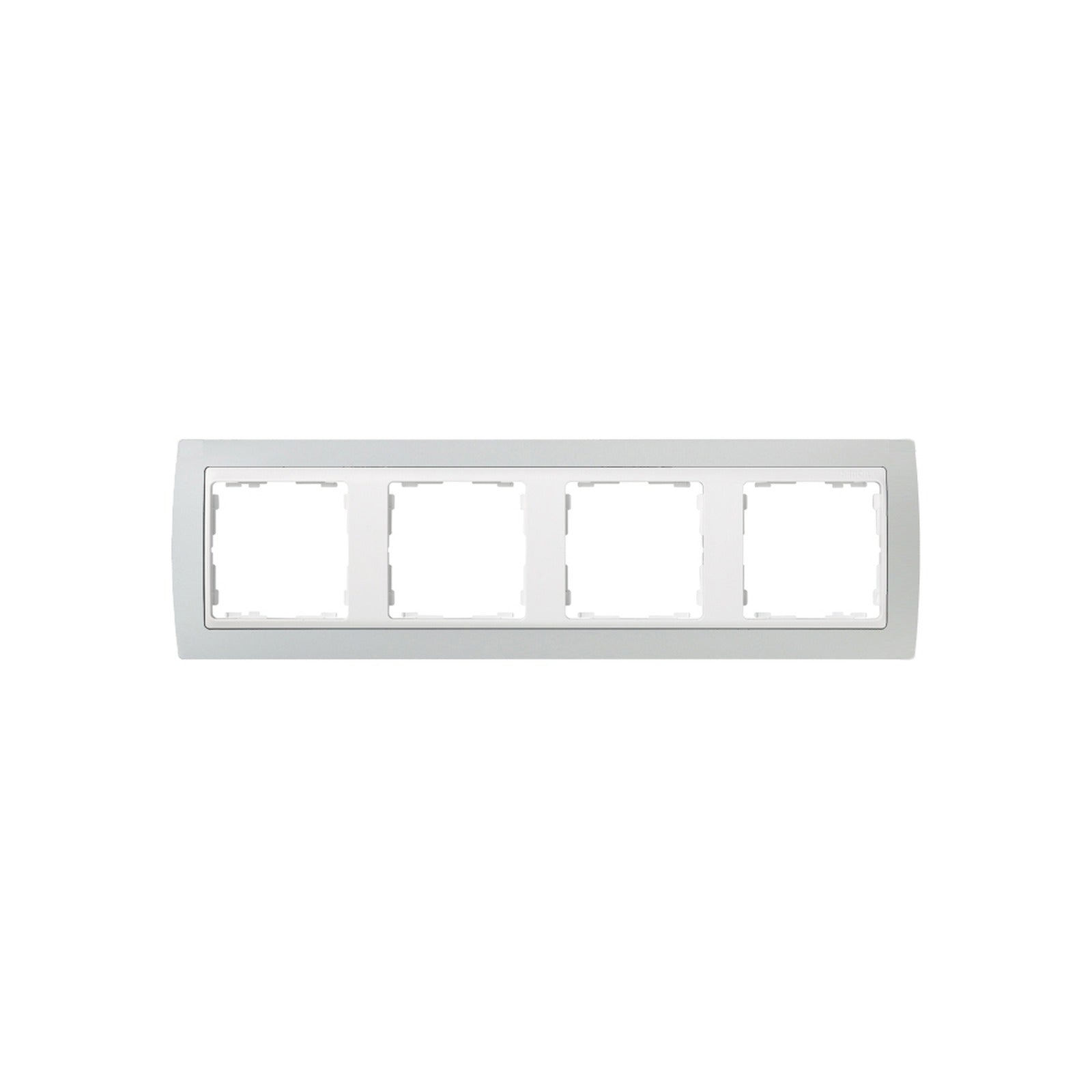 Marco para 4 elementos gris interior blanco Simon 82 - referencia 82641-33