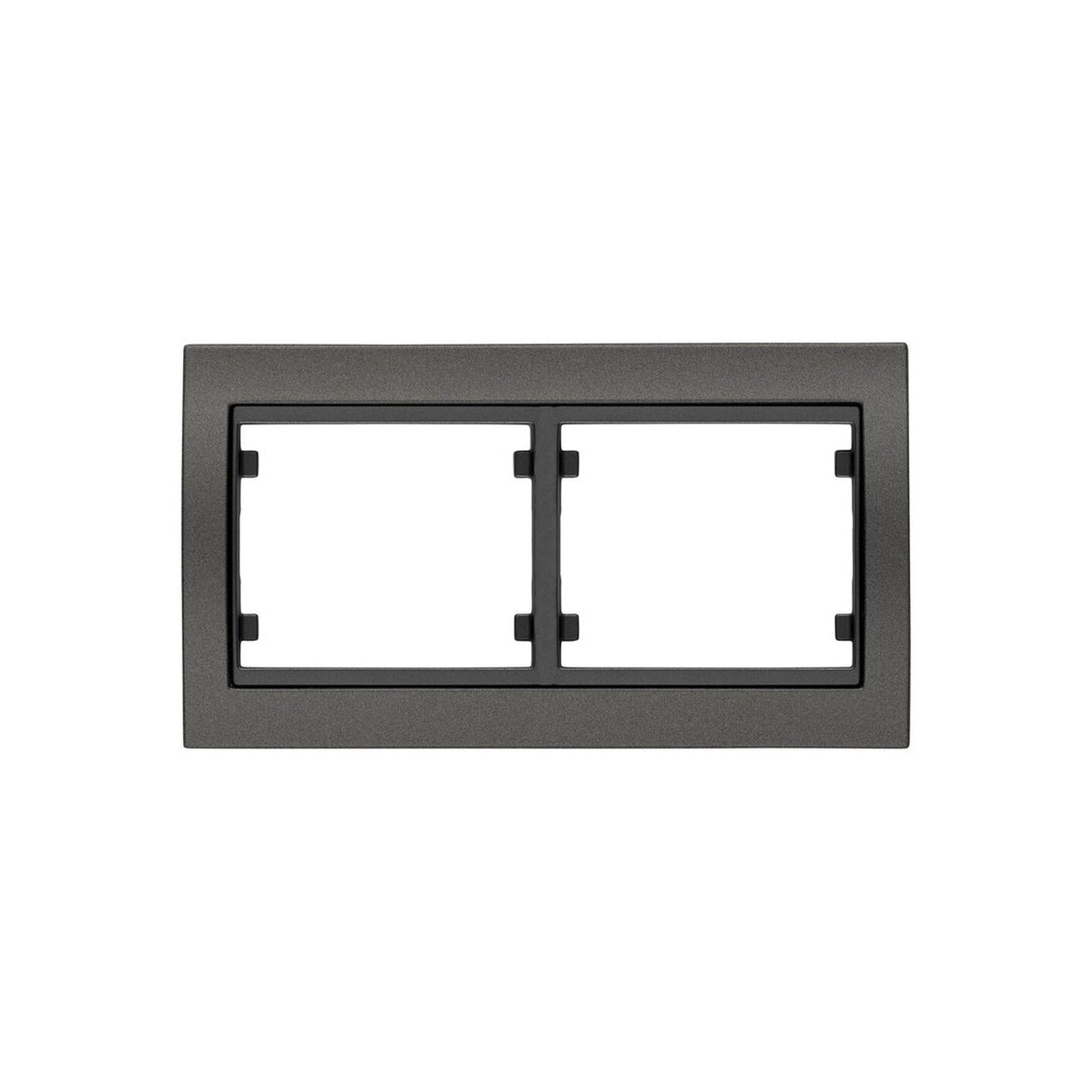 Marco BJC Mega de 2 elementos horizontal, negro ébano cosso - referencia 22002-NEC