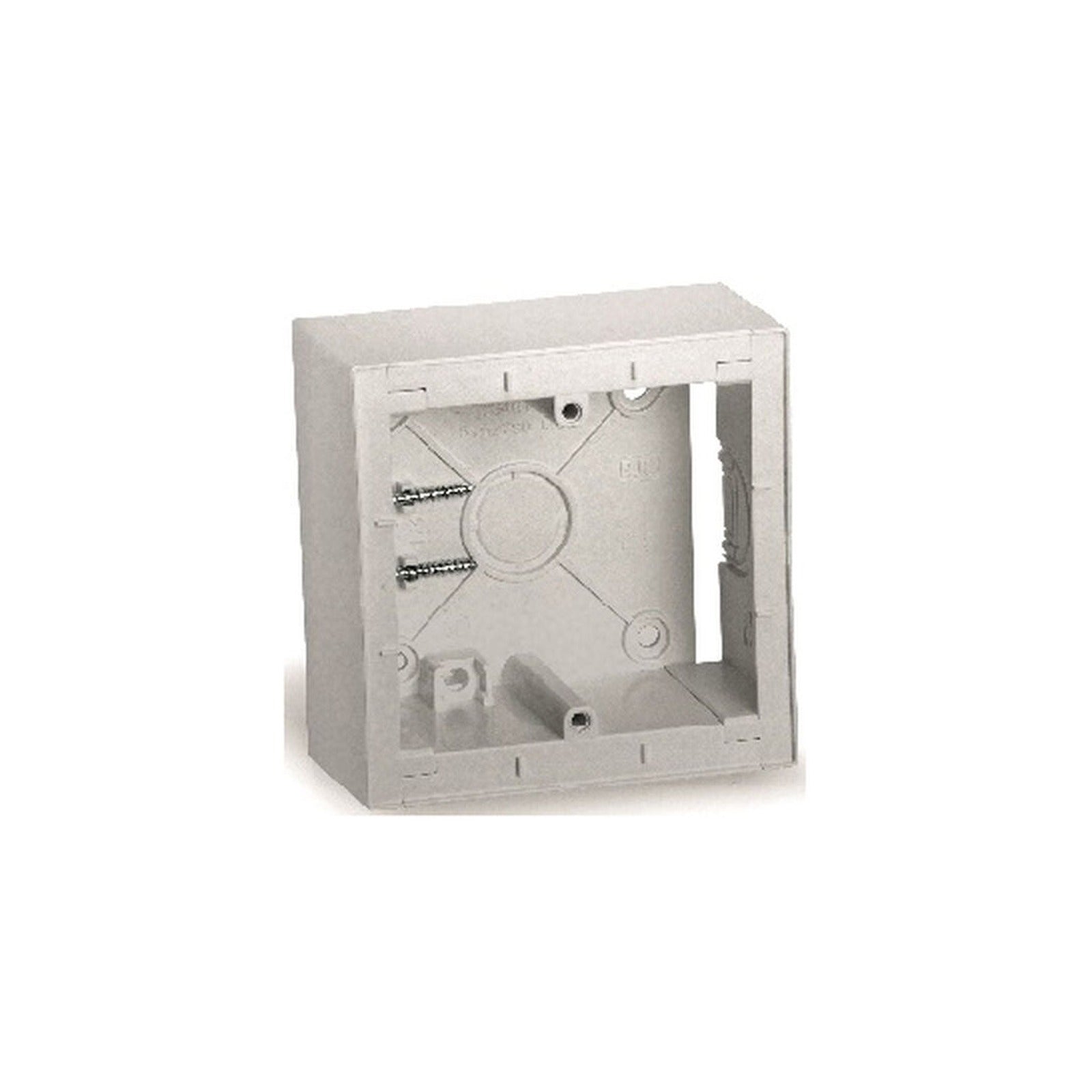 Caja de superficie modular BJC Viva, plata luna - referencia 23460-PL