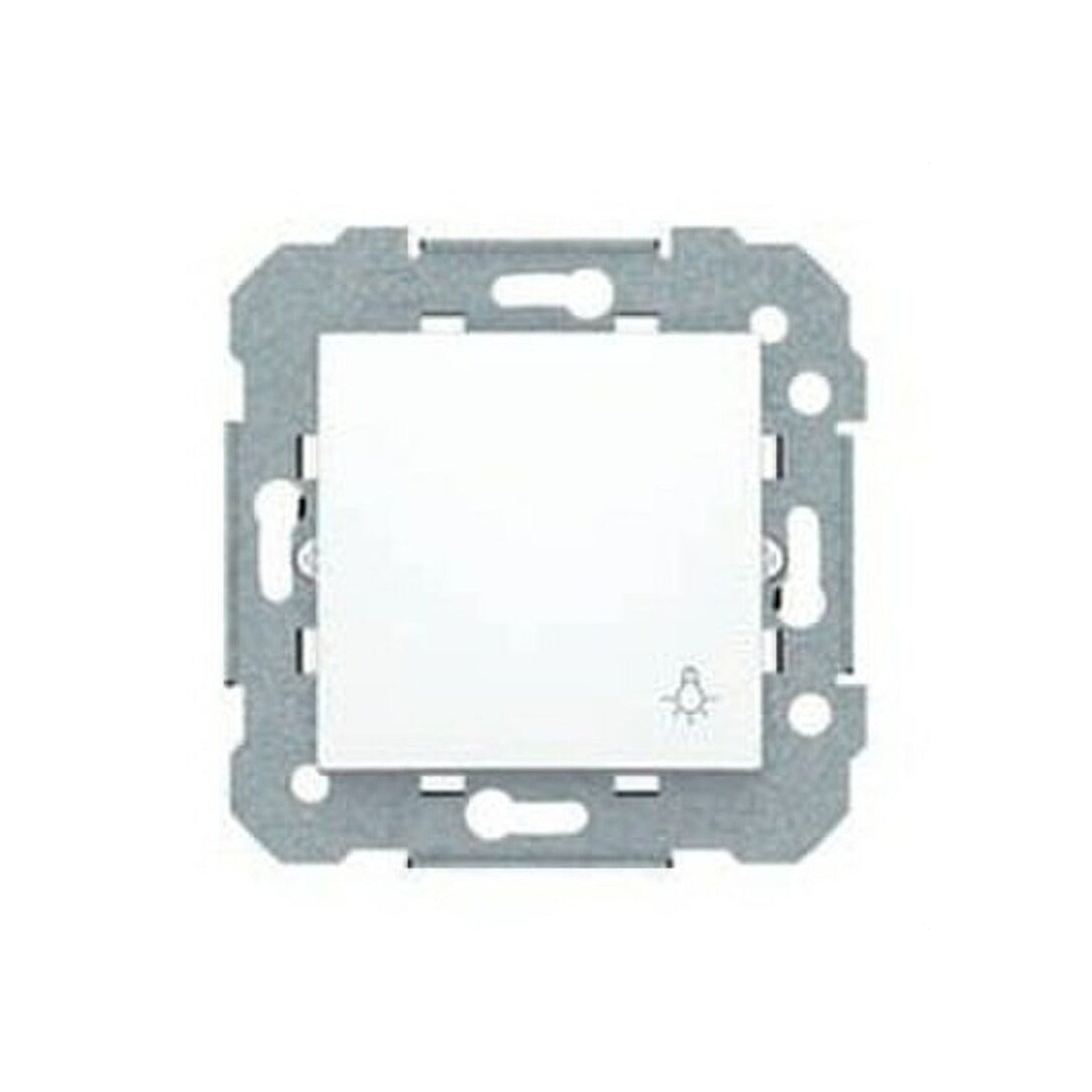 Pulsador de luz con señalizador BJC Viva, 10 A, 250 V~, blanco, con garras - referencia 23516-2LX