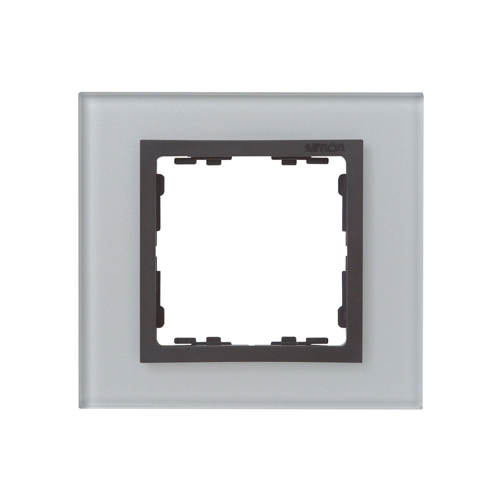 Marco para 1 elemento cristal gris interior grafito Simon 82 Nature - referencia 82817-35