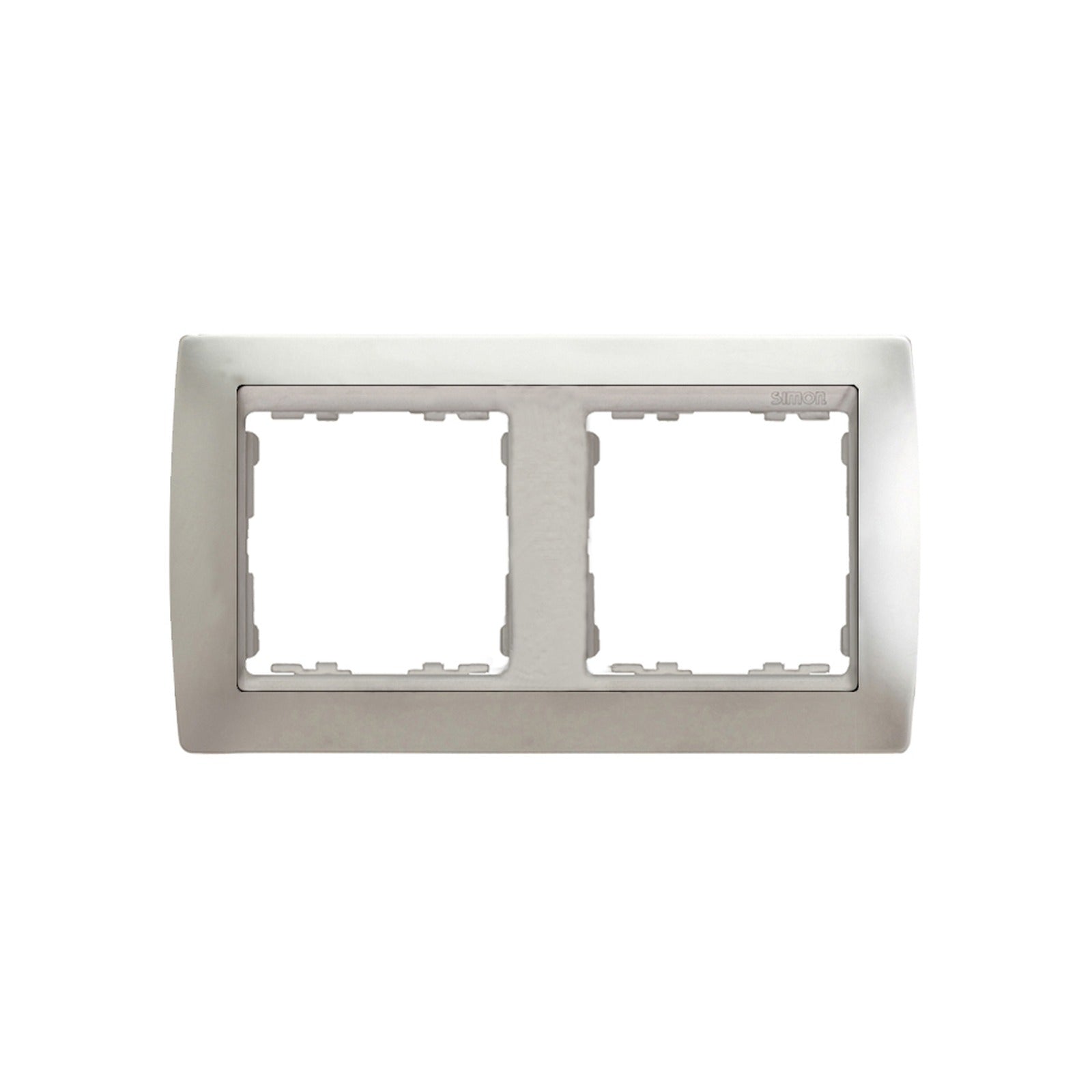 Marco para 2 elementos aluminio mate interior aluminio Simon 82 - referencia 82924-33