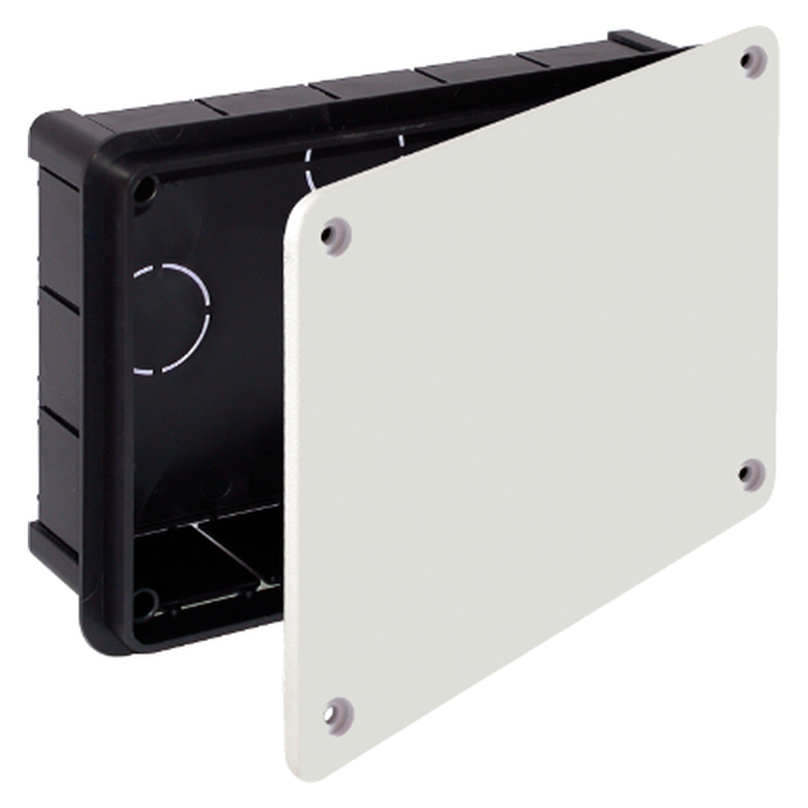 Caja de conexión de empotrar. De 200 x 130 mm. Tapa con tornillos Solera 314 - referencia 314