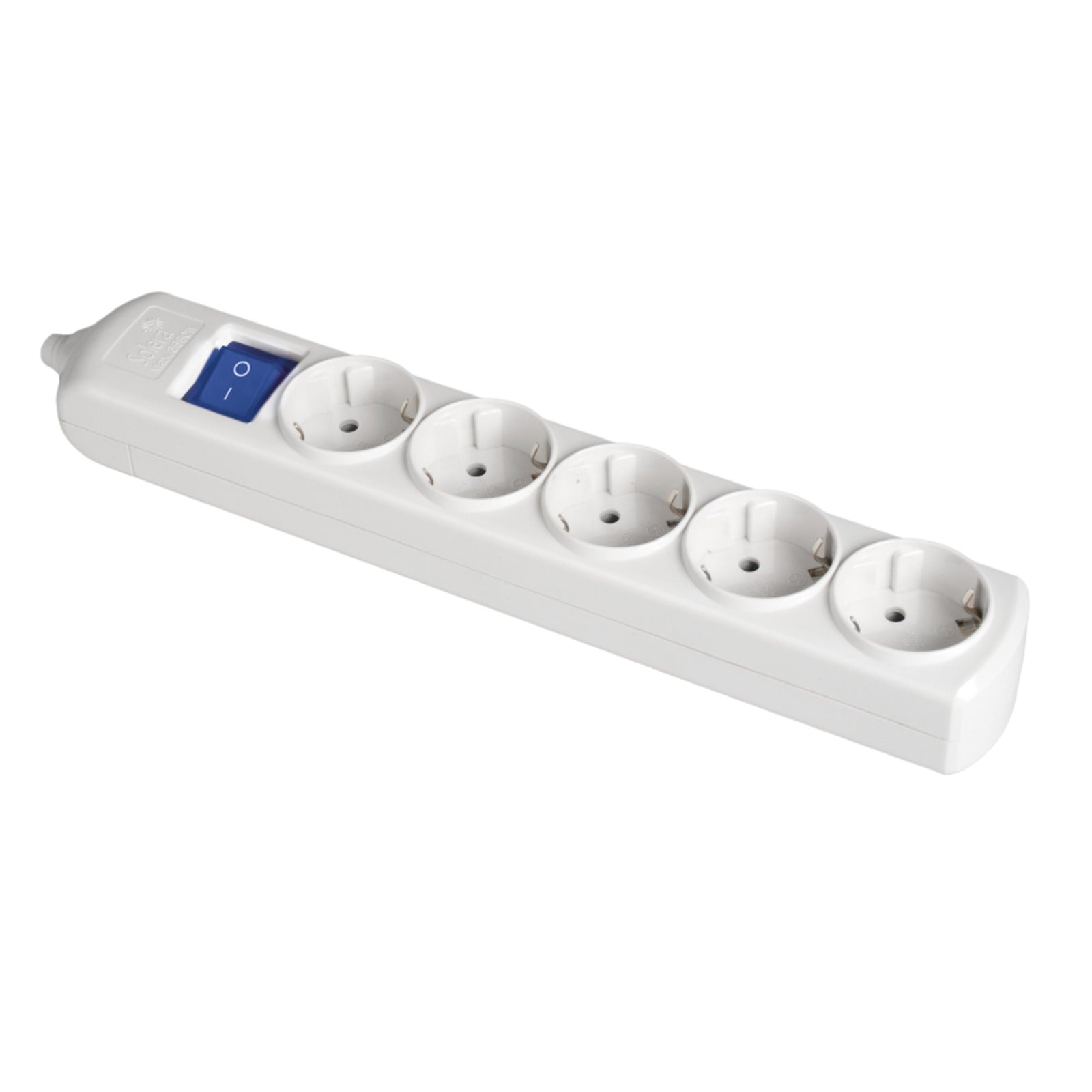 Base múltiple de 5 tomas 2P+T, 16A 250V~. Con interruptor luminoso Solera 8005IL - referencia 8005IL
