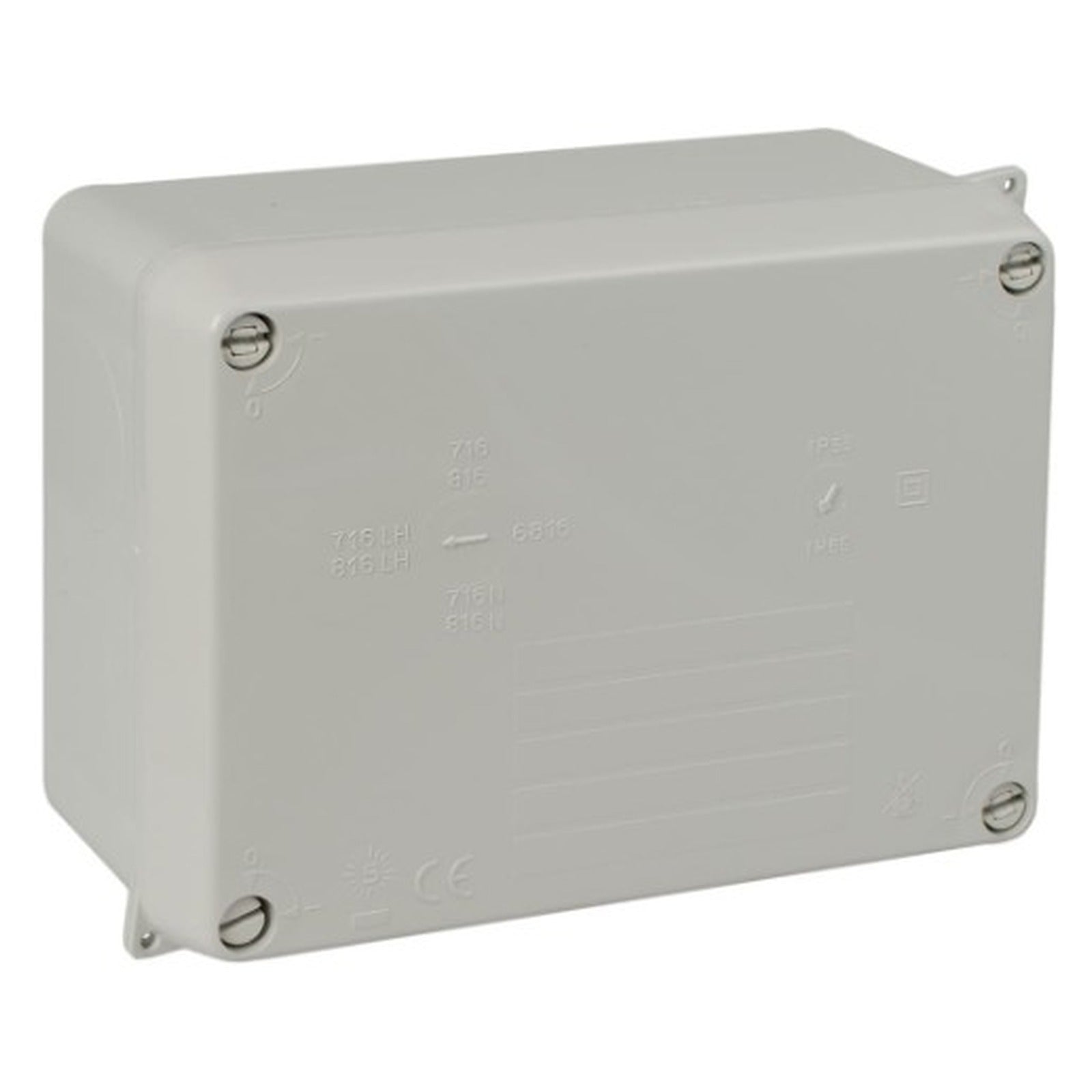 Caja estanca de conexión 153 x 110 x 65 mm sin conos. Color gris Solera 816 - referencia 816