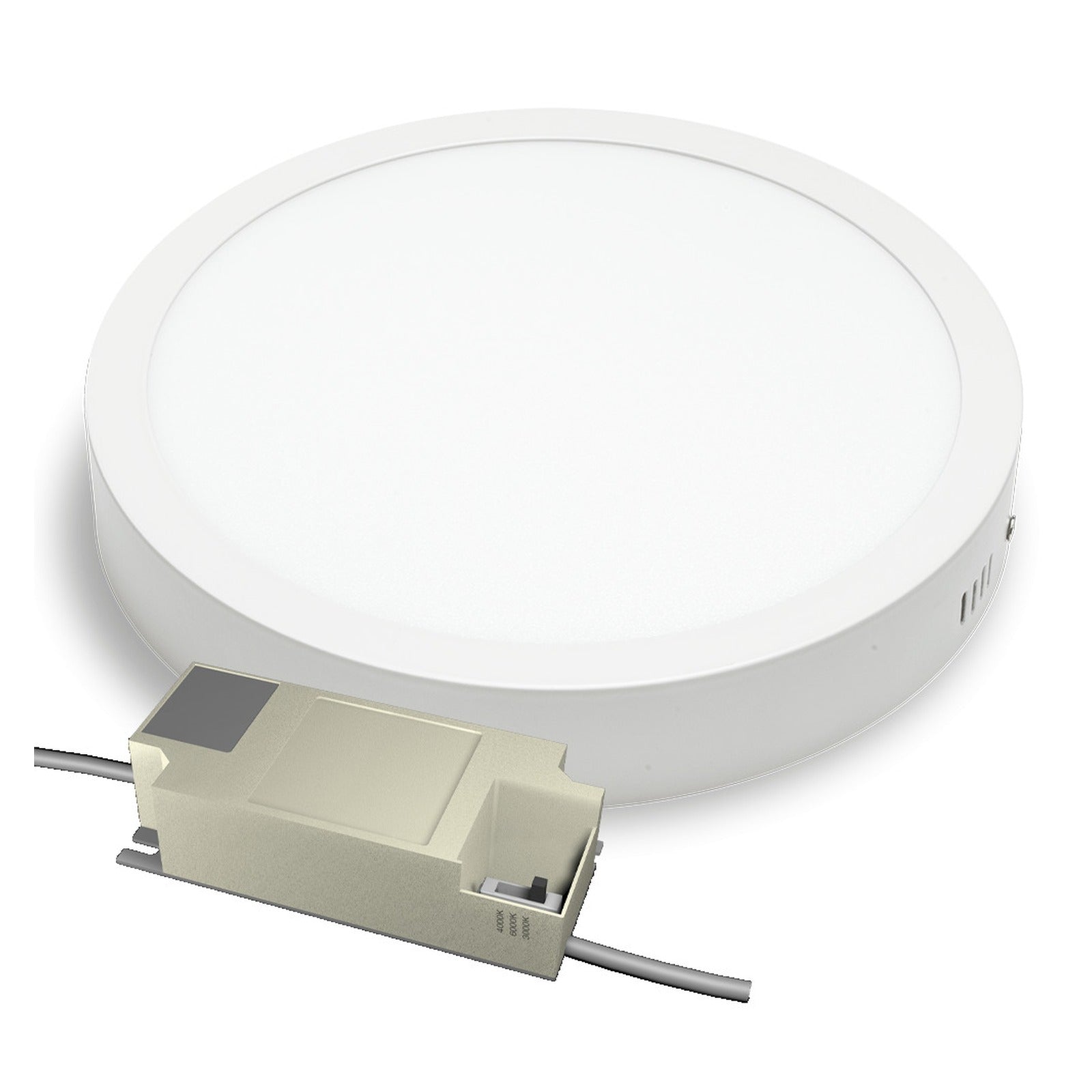 Downlight Slim CCT Superficie Circular 120 grados Alverlamp DL18CCTS, 20W, 3000K/4000K/6000K, superficie, redondo - referencia DL18CCTS