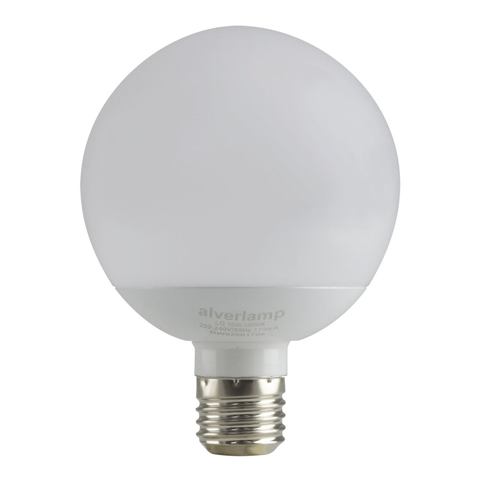 Lámpara globo smd 10w e27 Ø92 x h127 160 grados Alverlamp LGLO1060, 10W, 6000K, g95 - referencia LGLO1060