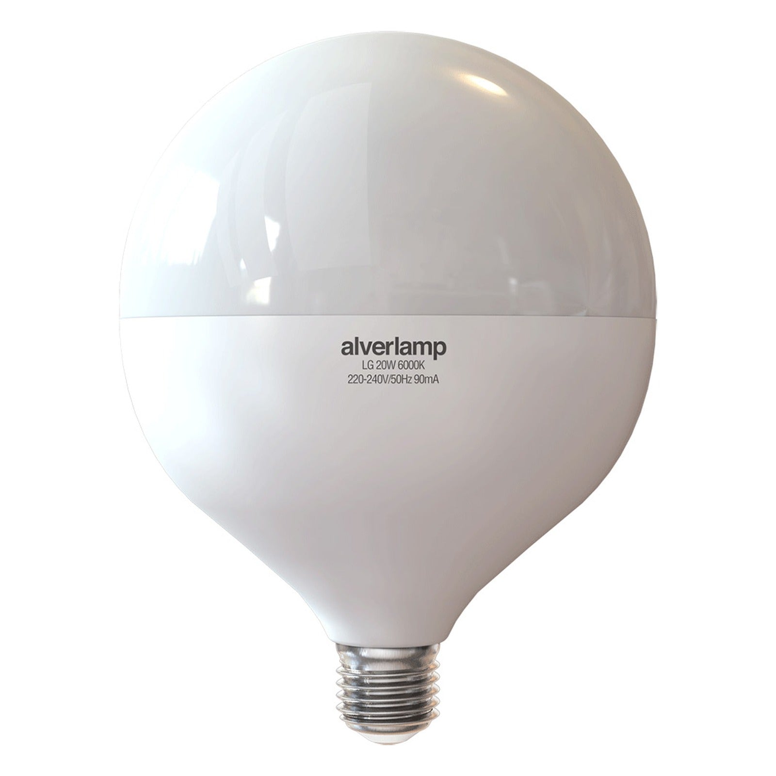Lámpara globo smd 20w e27 Ø121 x h158 160 grados Alverlamp LGLO2060, 20W, 6000K, g120 - referencia LGLO2060