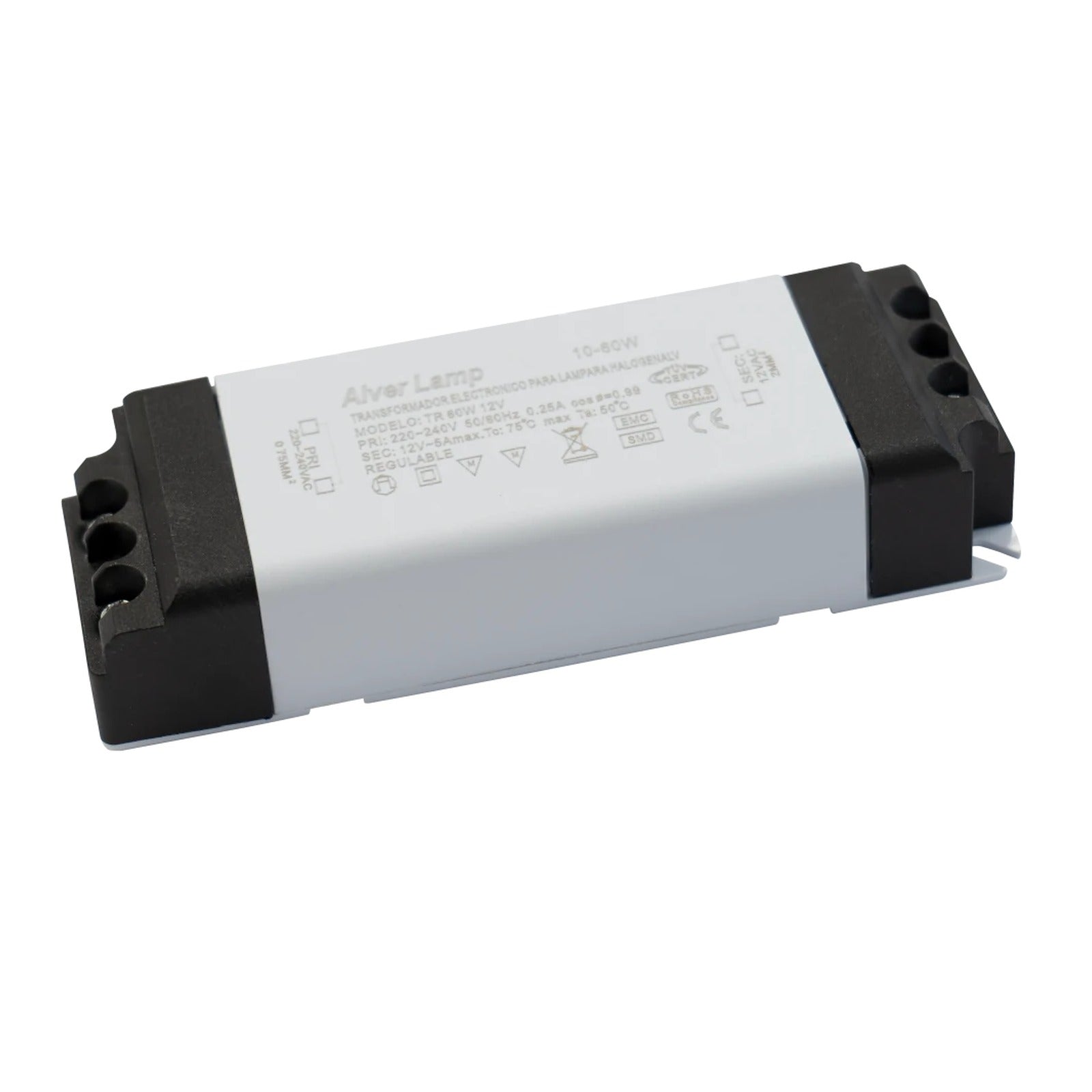 Transformador electrónico 60w Alverlamp TR60W12V - referencia TR60W12V