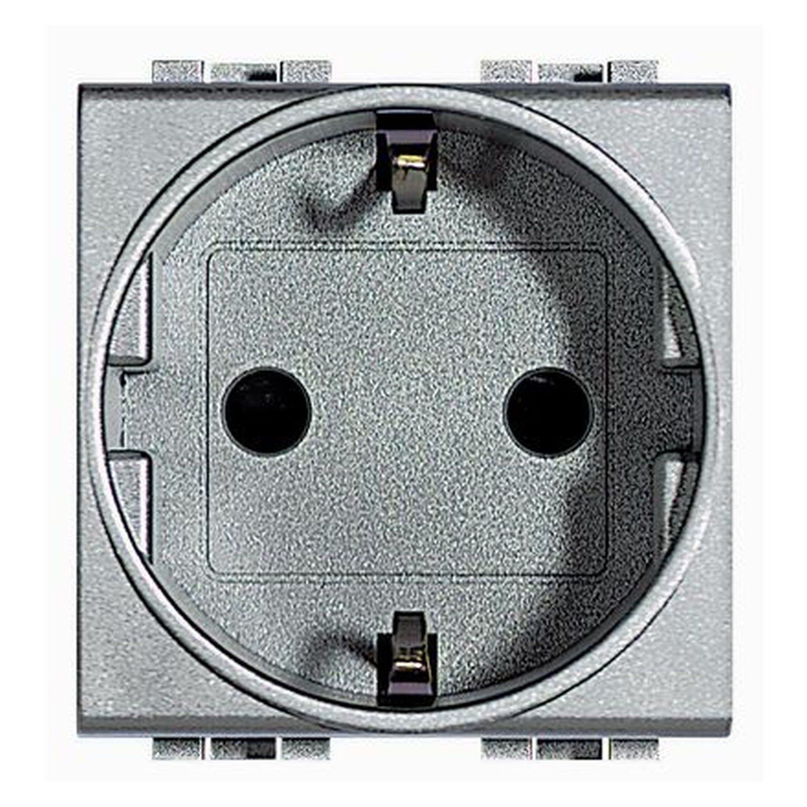 Base de enchufe Schuko BTicino Livinglight Tech 2P+T 16 A 250 V, 2 módulos - referencia NT4141