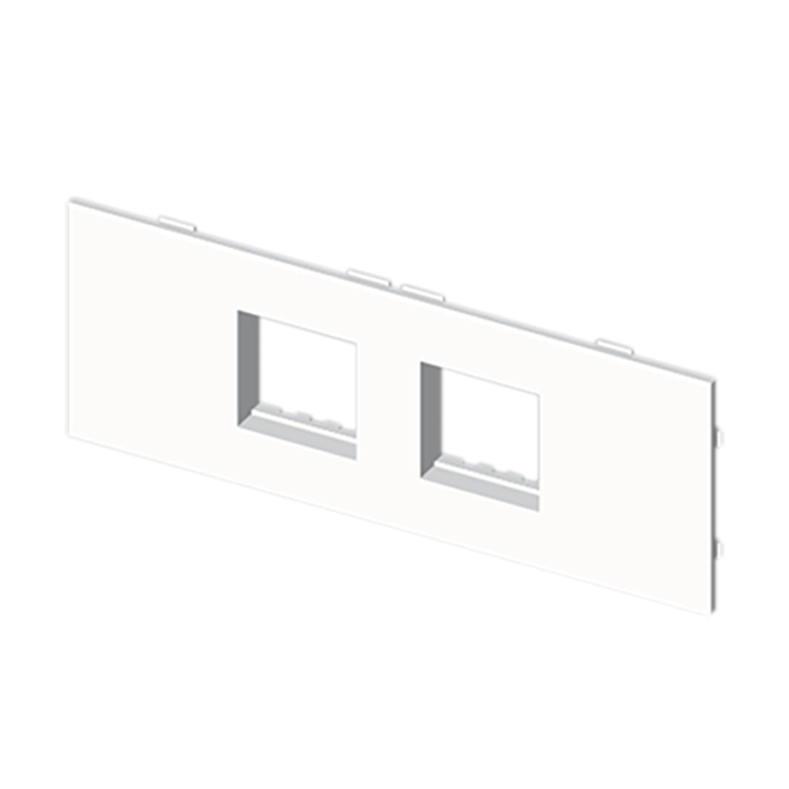 Placa doble para mecanismos Mosaic Unex en U24X - referencia 736572
