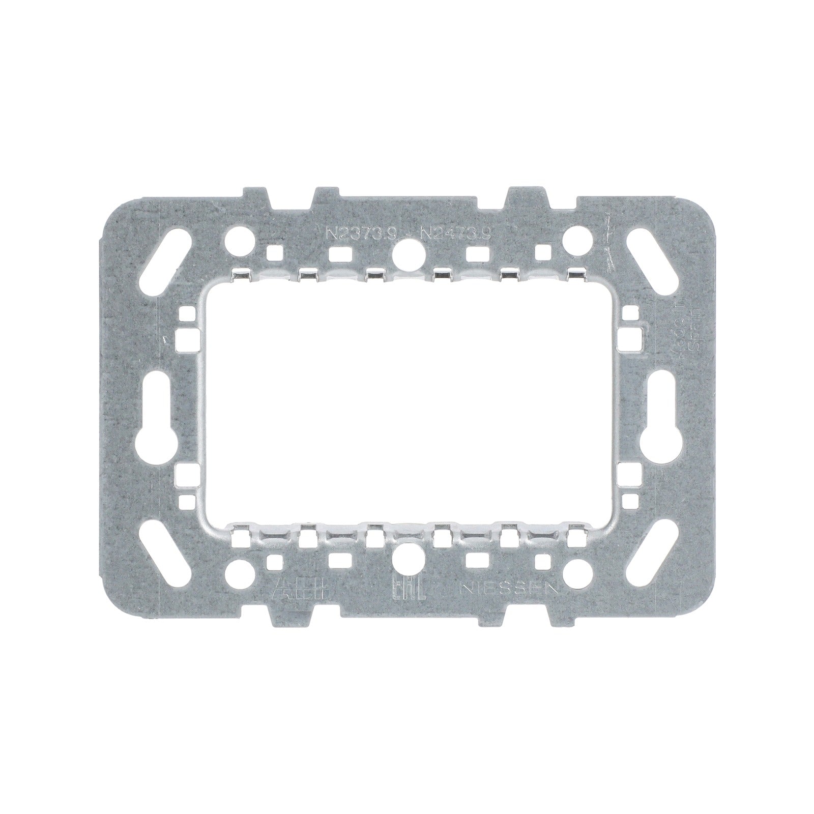 Bastidor de acero inoxidable de 3 módulos Niessen Zenit N2473.9 - referencia N2473.9