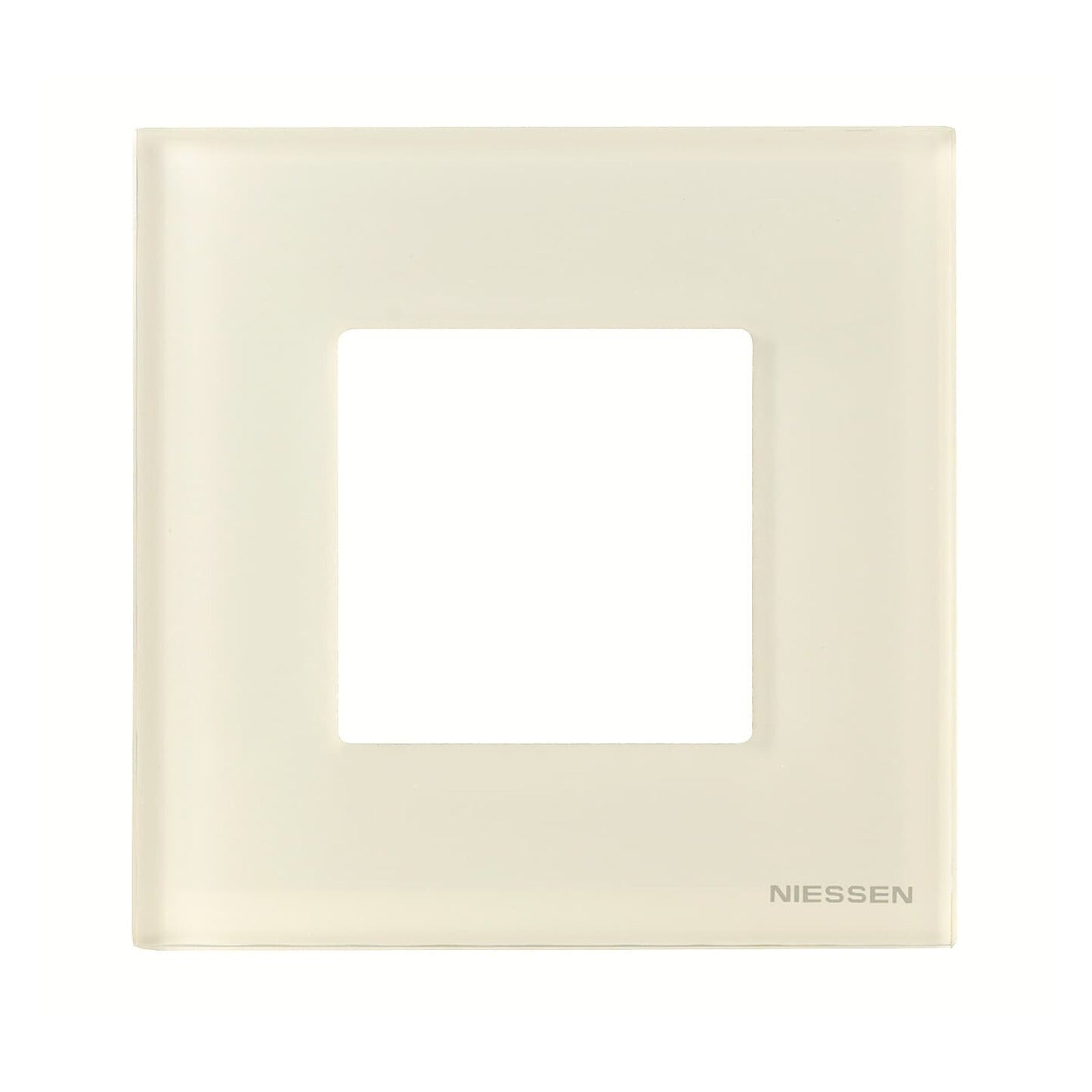 Marco de cristal blanco de 1 elemento Niessen Zenit N2271 CB - referencia N2271 CB