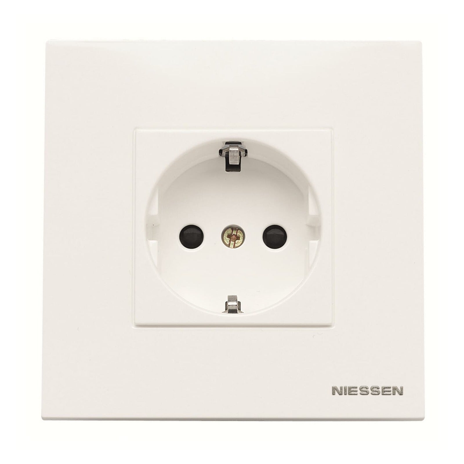 Base de enchufe Schuko con tapa blanca Niessen Zenit N2288.2 BL - referencia N2288.2 BL