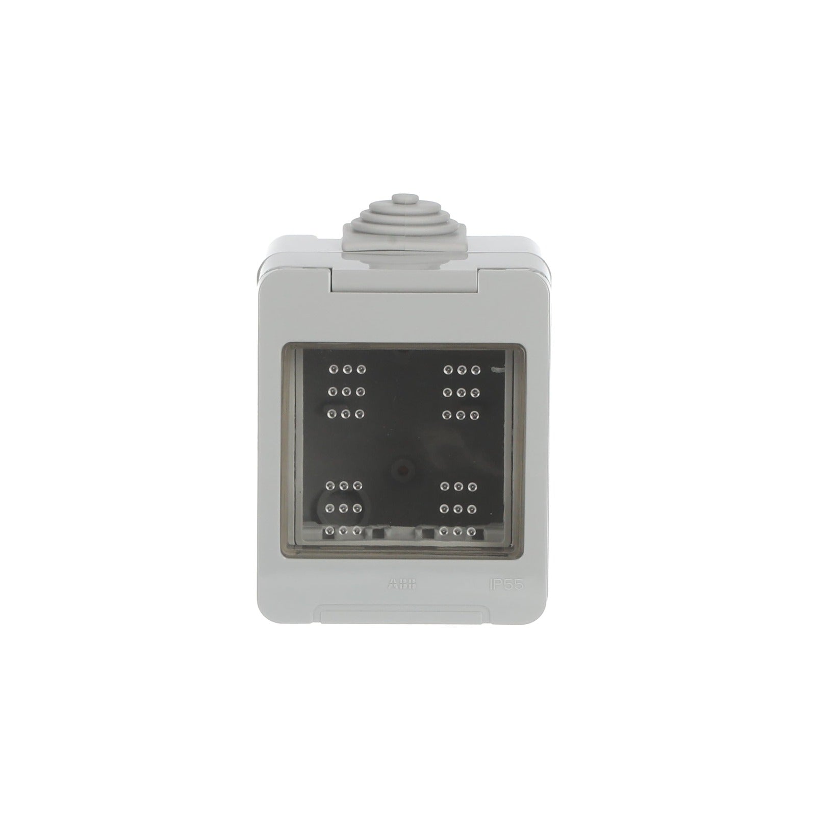 Zócalo de superficie gris de 2 módulos Niessen Zenit Estanco N3291 - referencia N3291