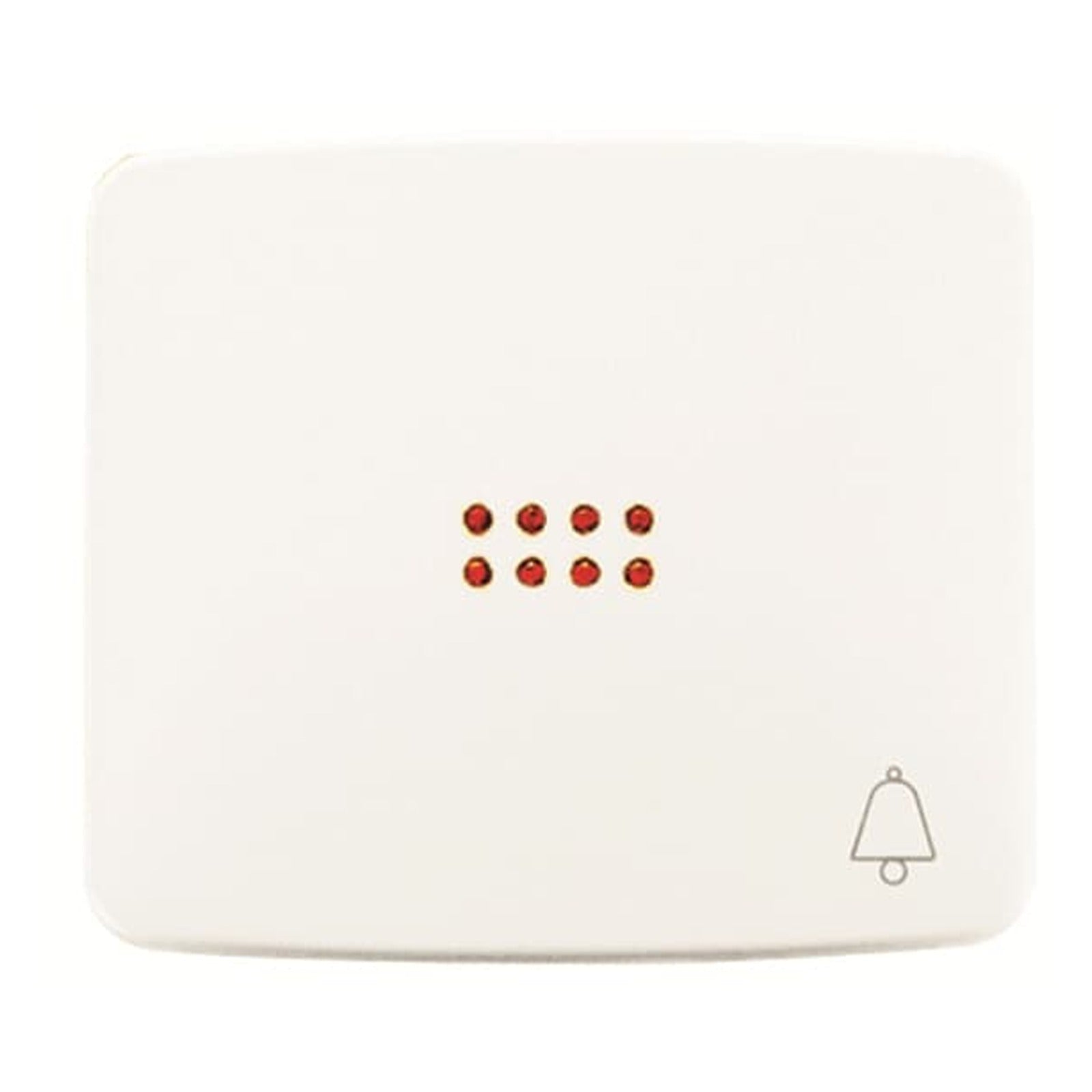 Tecla para pulsador de timbre con visor blanco alpino Niessen Arco 8204.3 BA - referencia 82043BA