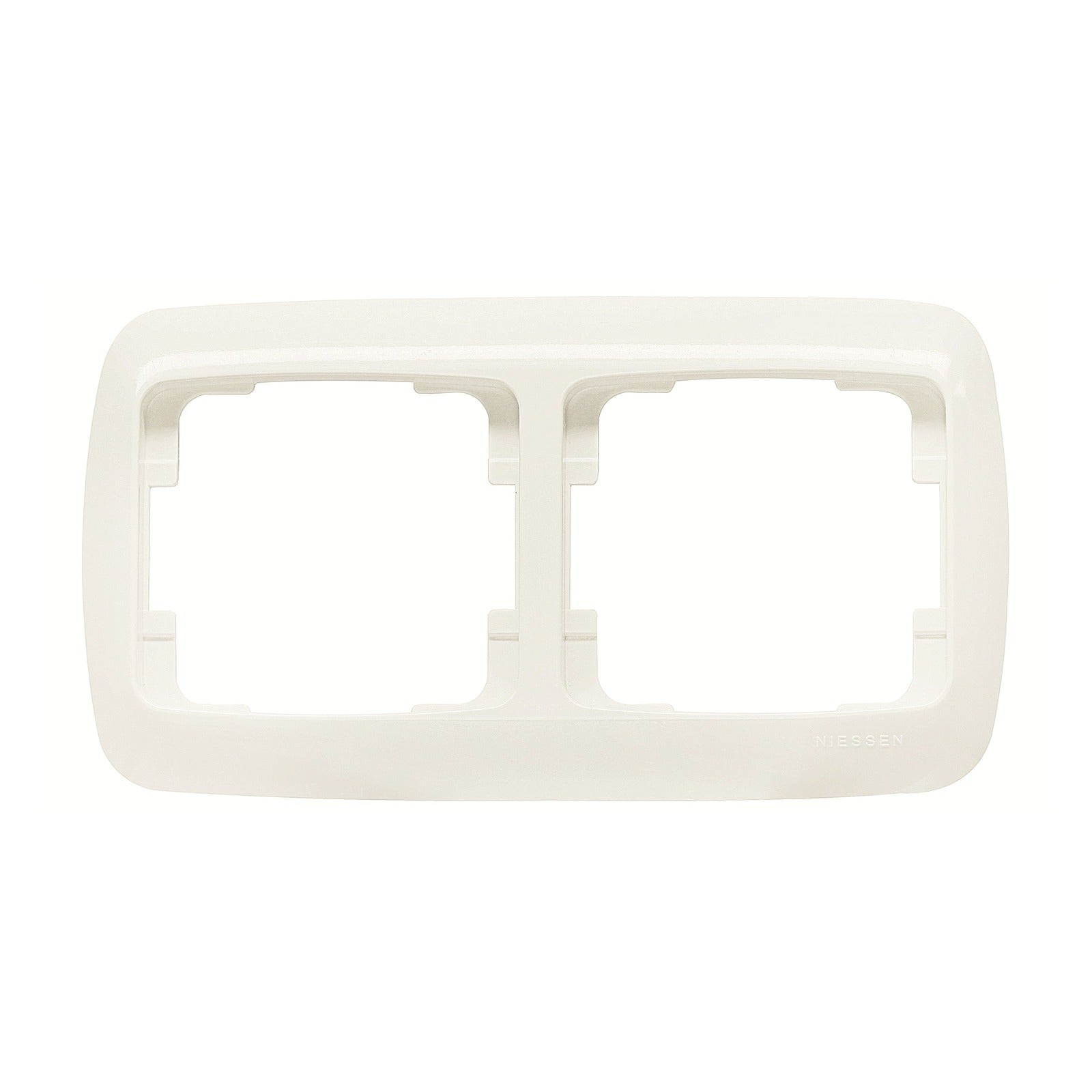 Marco horizontal blanco alpino de 2 elementos Niessen Arco 8272.1 BA - referencia 82721BA