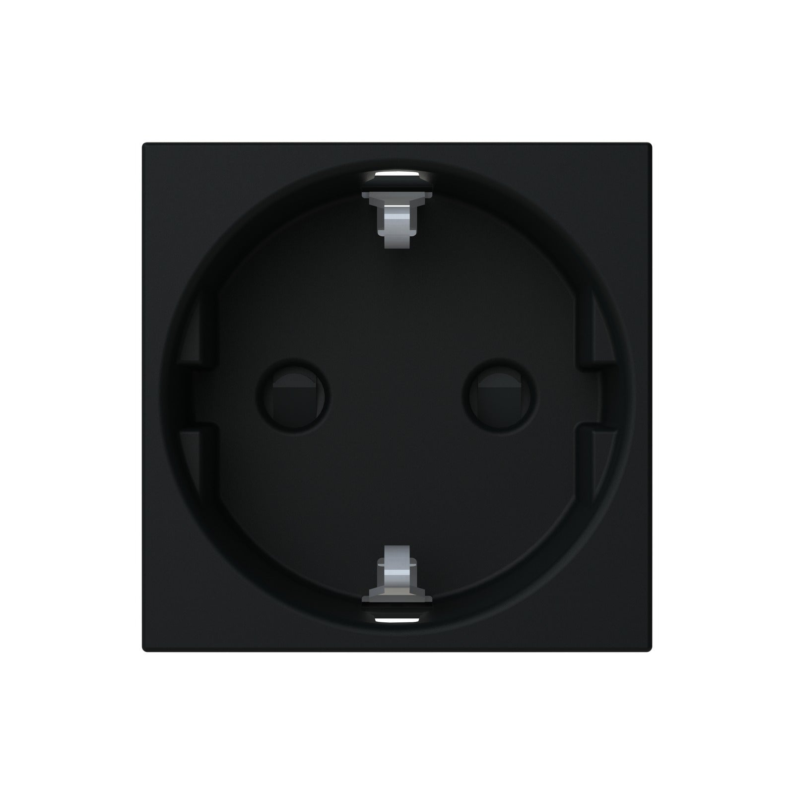 Base de enchufe Schuko negra mate Niessen Zenit S N2288 NT - referencia N2288 NT
