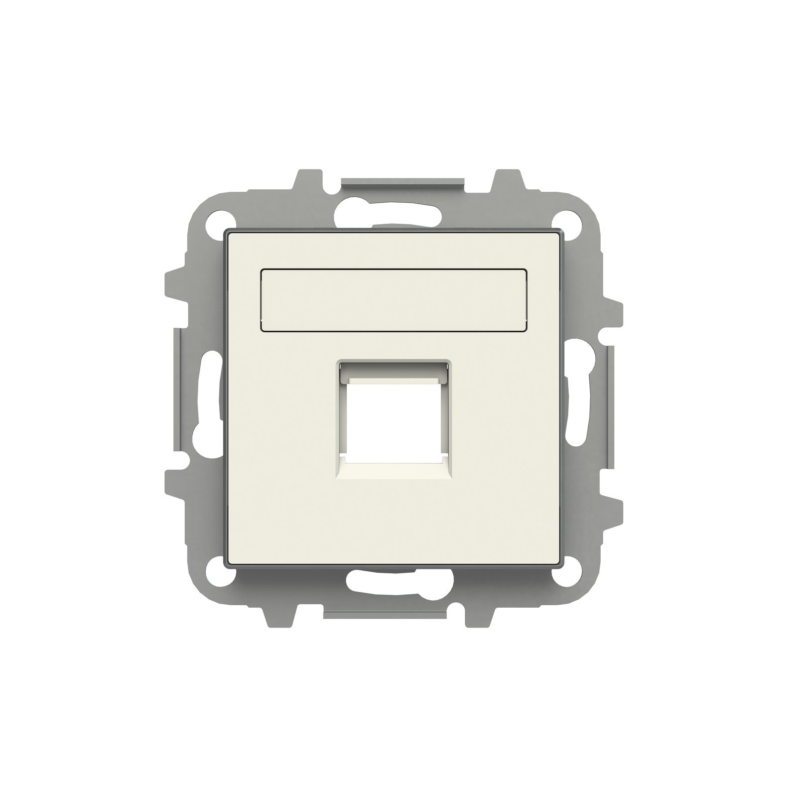 Tapa blanca con persiana para conector de datos Niessen Sky 8518.1 BL - referencia 85181BL