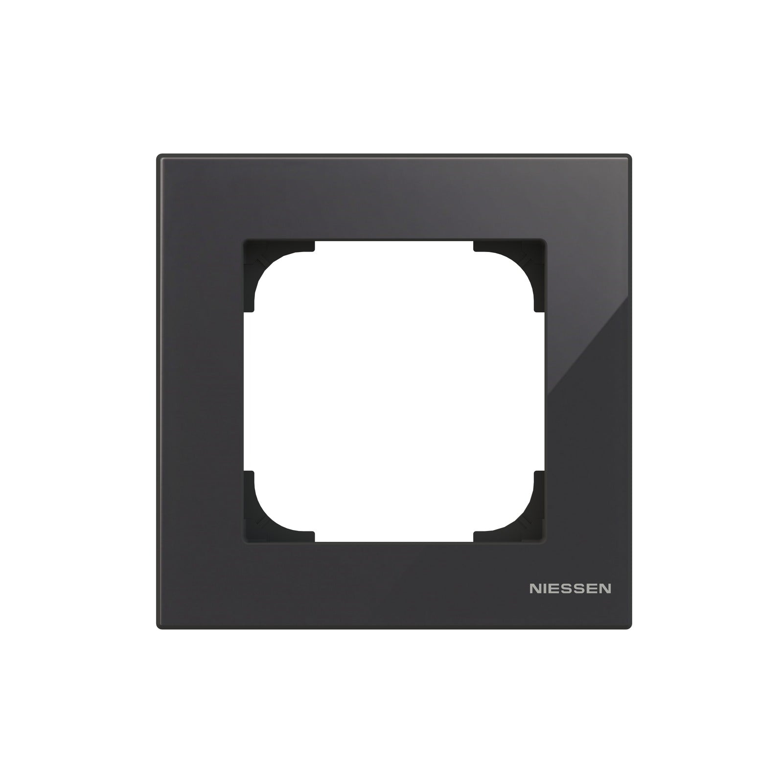 Marco de cristal negro de 1 elemento Niessen Sky 8571 CN - referencia 8571CN