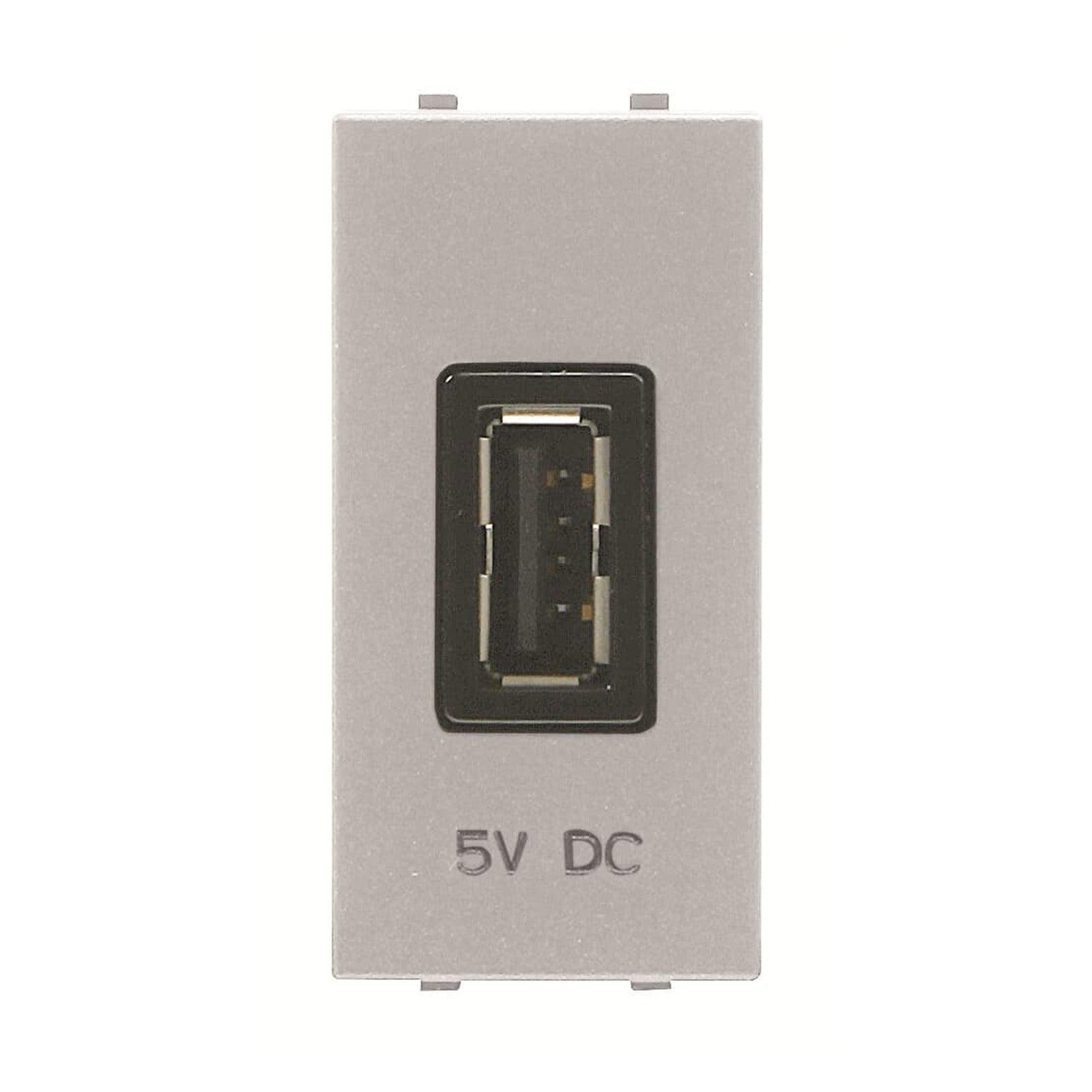 Cargador USB 5 V 750 mA plata Niessen Zenit N2185 PL - referencia N2185PL