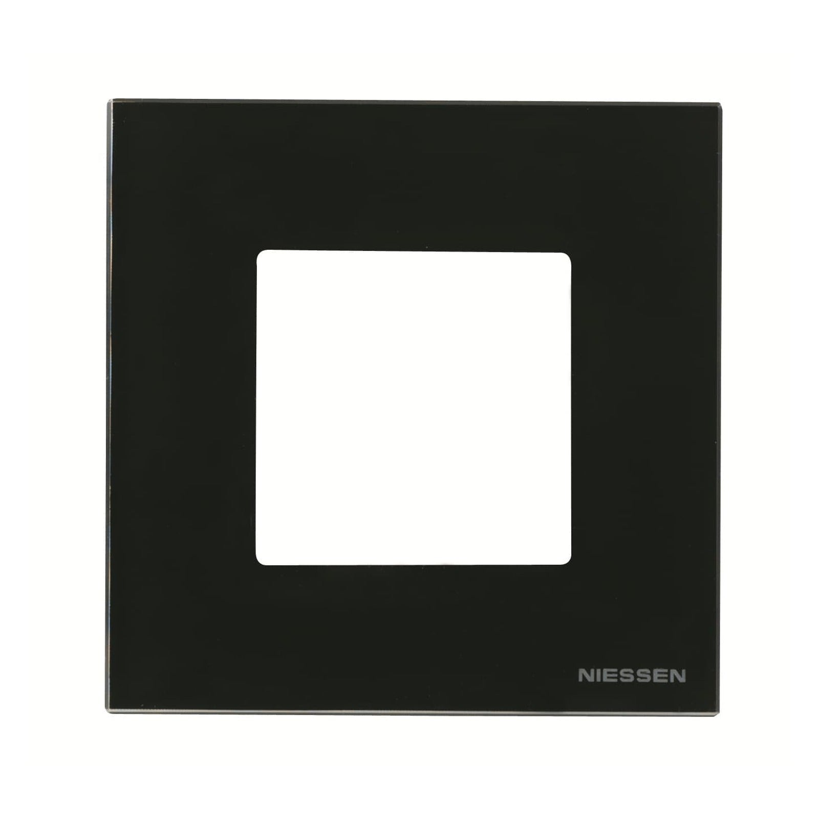 Marco de cristal negro de 1 elemento Niessen Zenit N2271 CN - referencia N2271CN