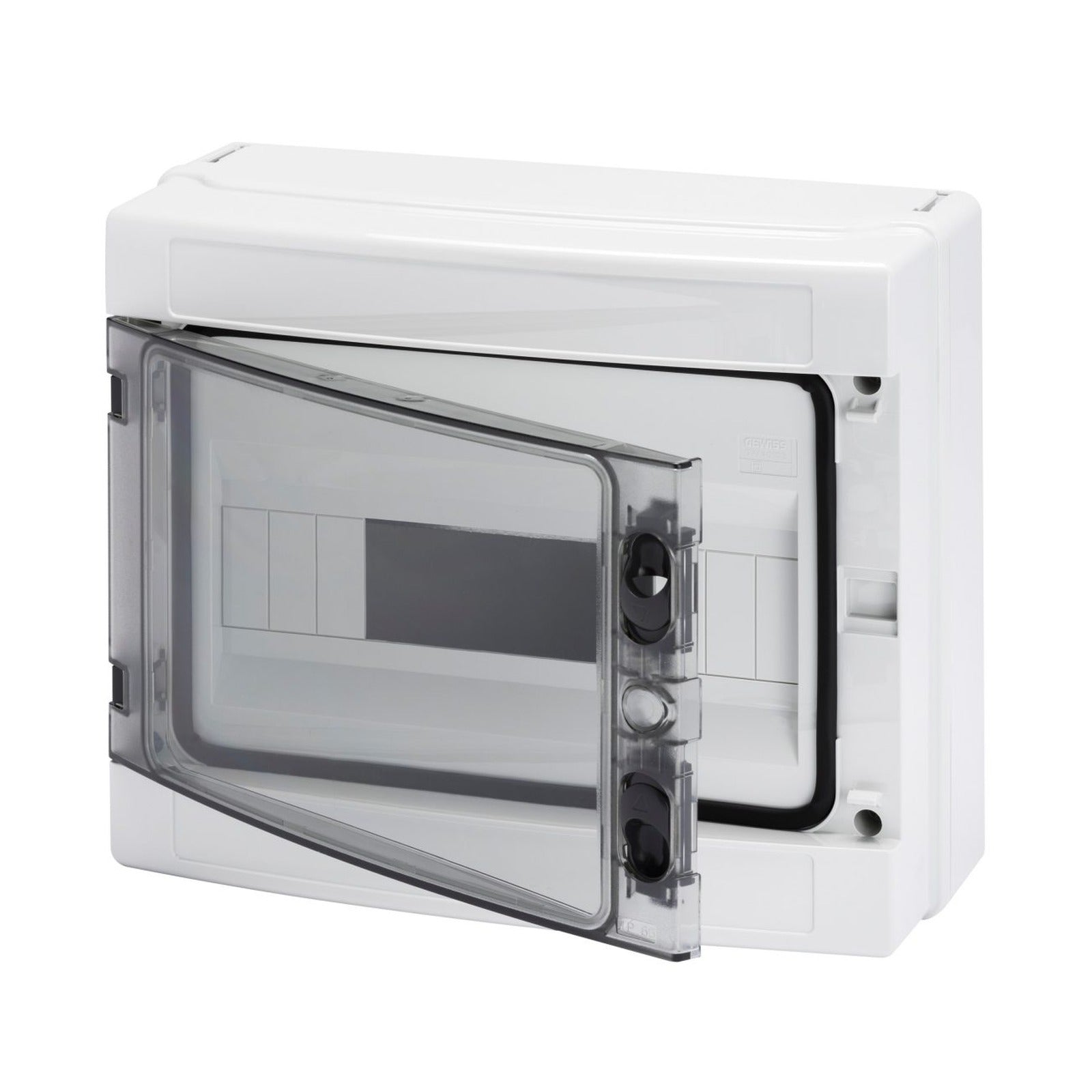Caja con paredes lisas Gewiss, preparado para alojar regletas, 12 módulos IP65 - referencia GW40103