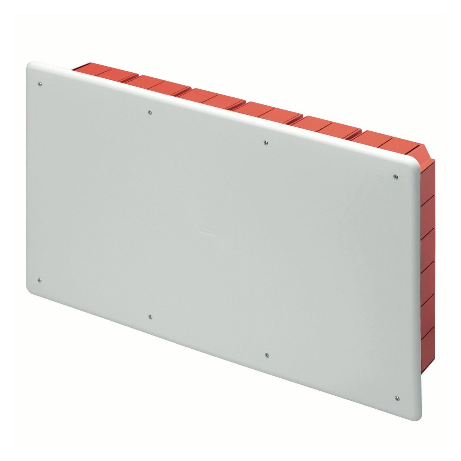 Caja de derivación y conexión Gewiss, para paredes de mampostería, con carril DIN, dimensiones 516x294x80, tapa blanca RAL 9016 - referencia GW48011