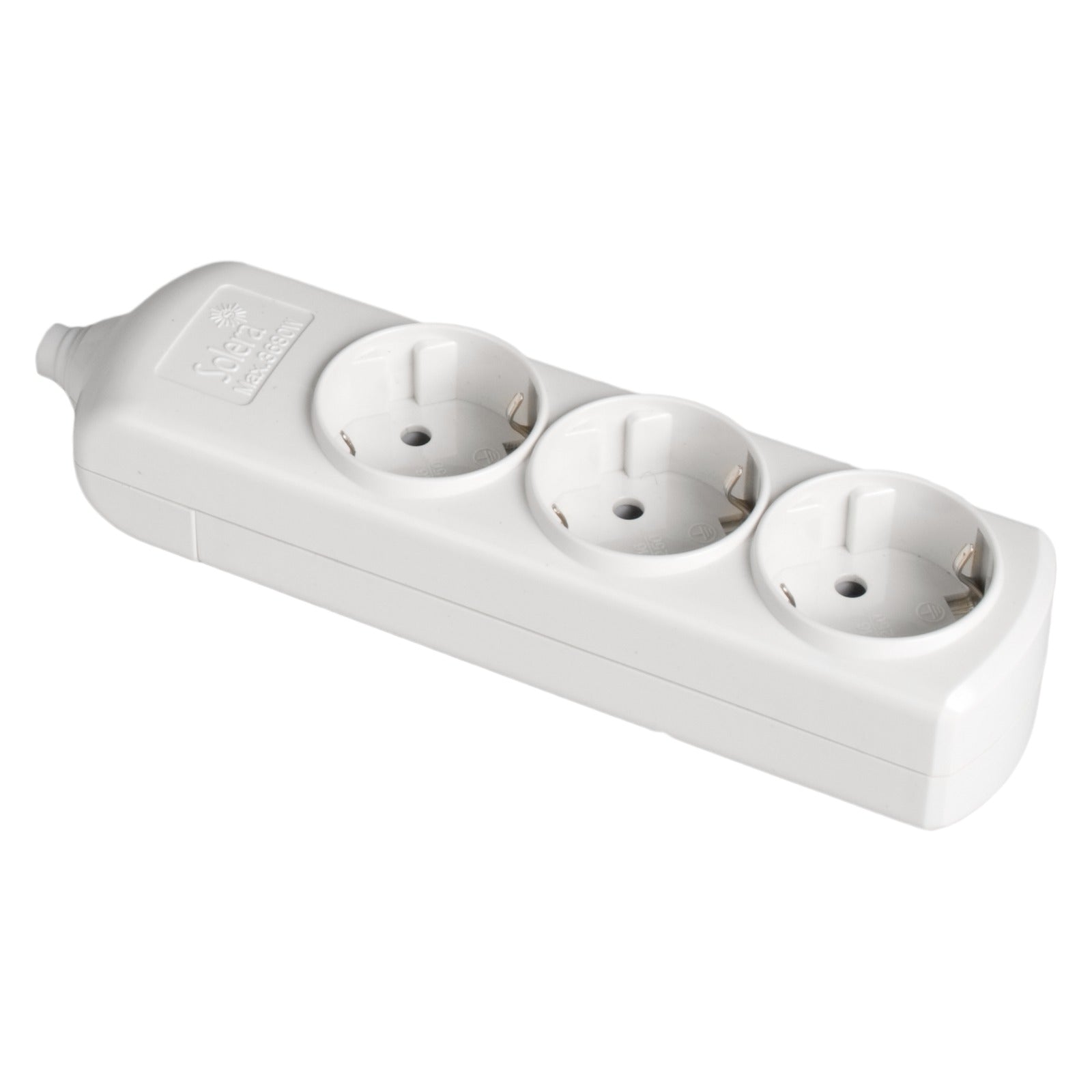 Base múltiple de 3 tomas 2P+T, 16A 250V~ Solera 8003 - referencia 8003