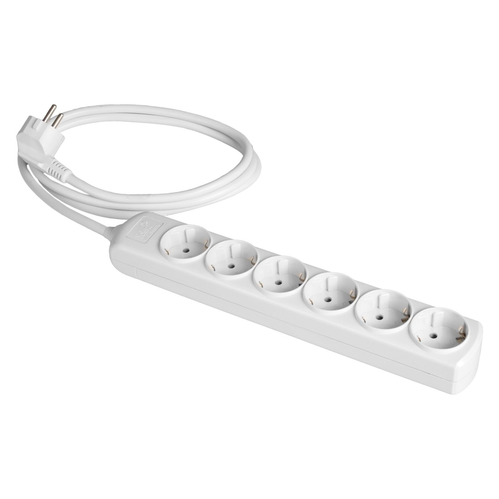Prolongador con 6 bases 2P+T, 16A 250V~. 1,5 m de cable Solera 8016 - referencia 8016