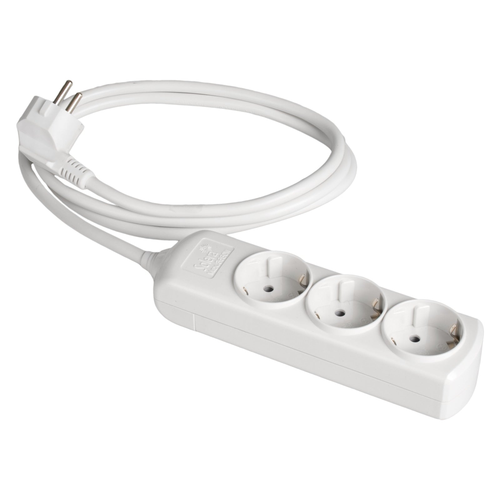 Prolongador con 3 bases 2P+T, 16A 250V~. 3 m de cable Solera 8033 - referencia 8033