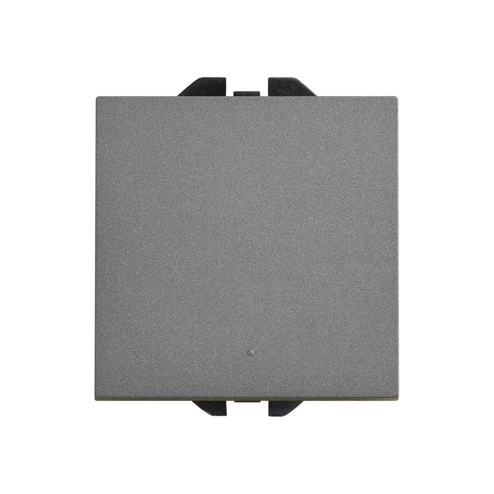 Interruptor unipolar pulsante 10 AX 230 V~ con sistema de embornamiento rápido titanio Simon 270 - referencia 20000101-096