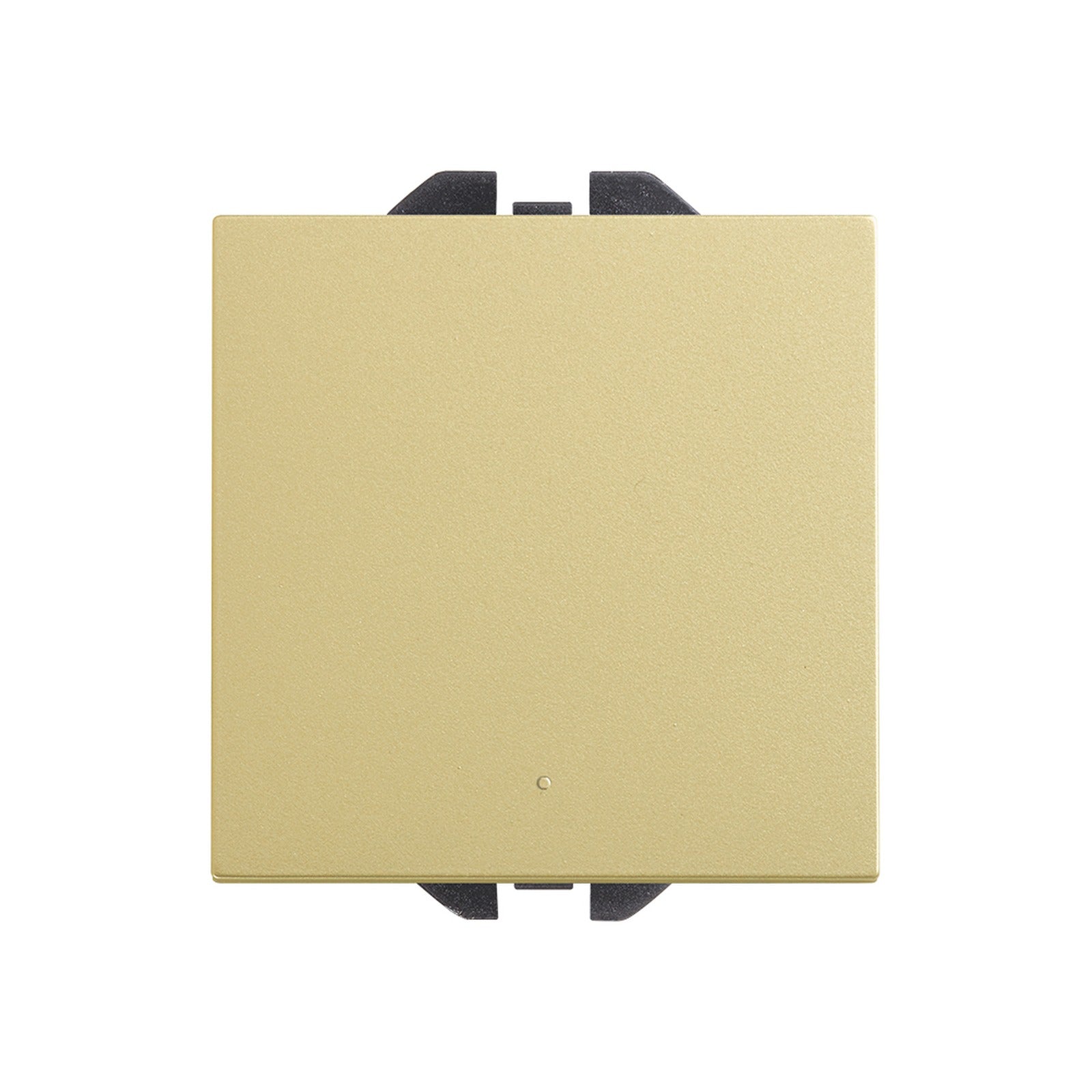 Interruptor unipolar pulsante 10 AX 230 V~ con sistema de embornamiento rápido bronce Simon 270 - referencia 20000101-097