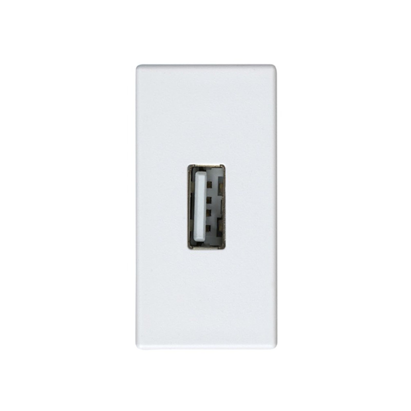 Conector USB 2.0 tipo A de medio elemento blanco Simon 27 Play - referencia 2701090-030