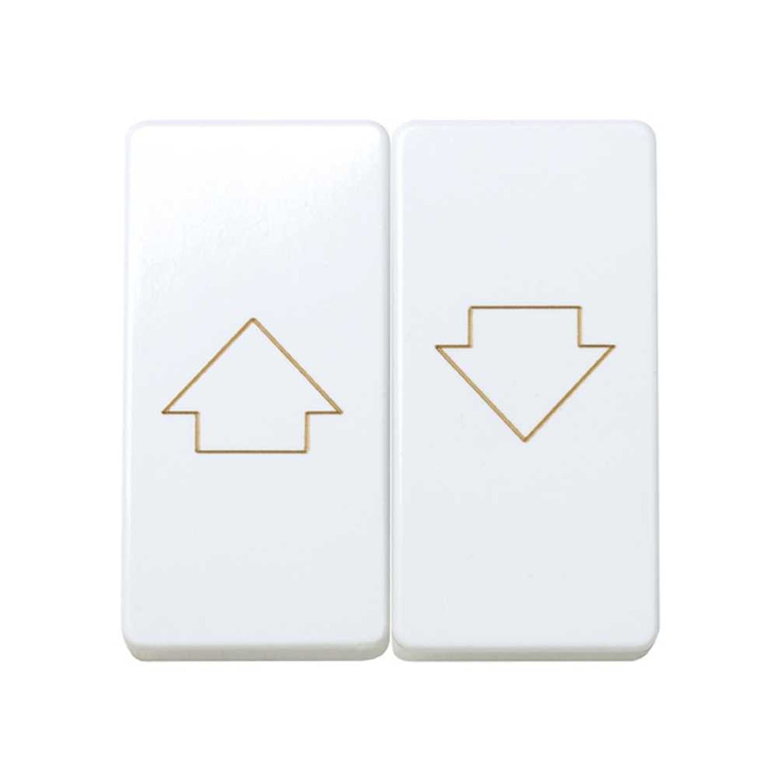 Tecla doble para mecanismo de persianas con enclavamiento de seguridad blanco Simon 27 Play - referencia 27028-35