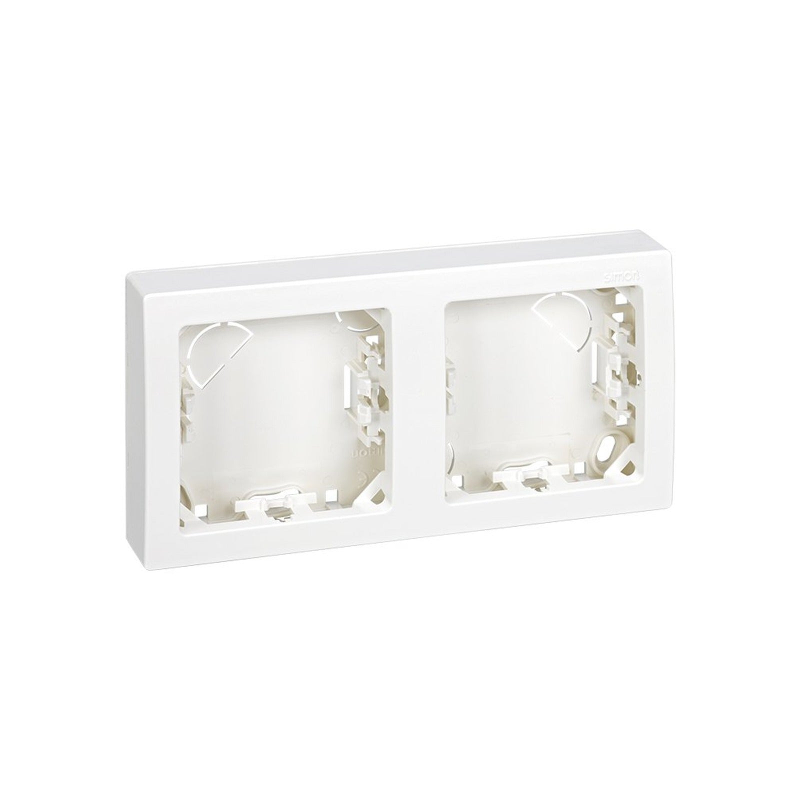 Marco con base para 2 elementos horizontal blanco Simon 73 Loft - referencia 73620-60