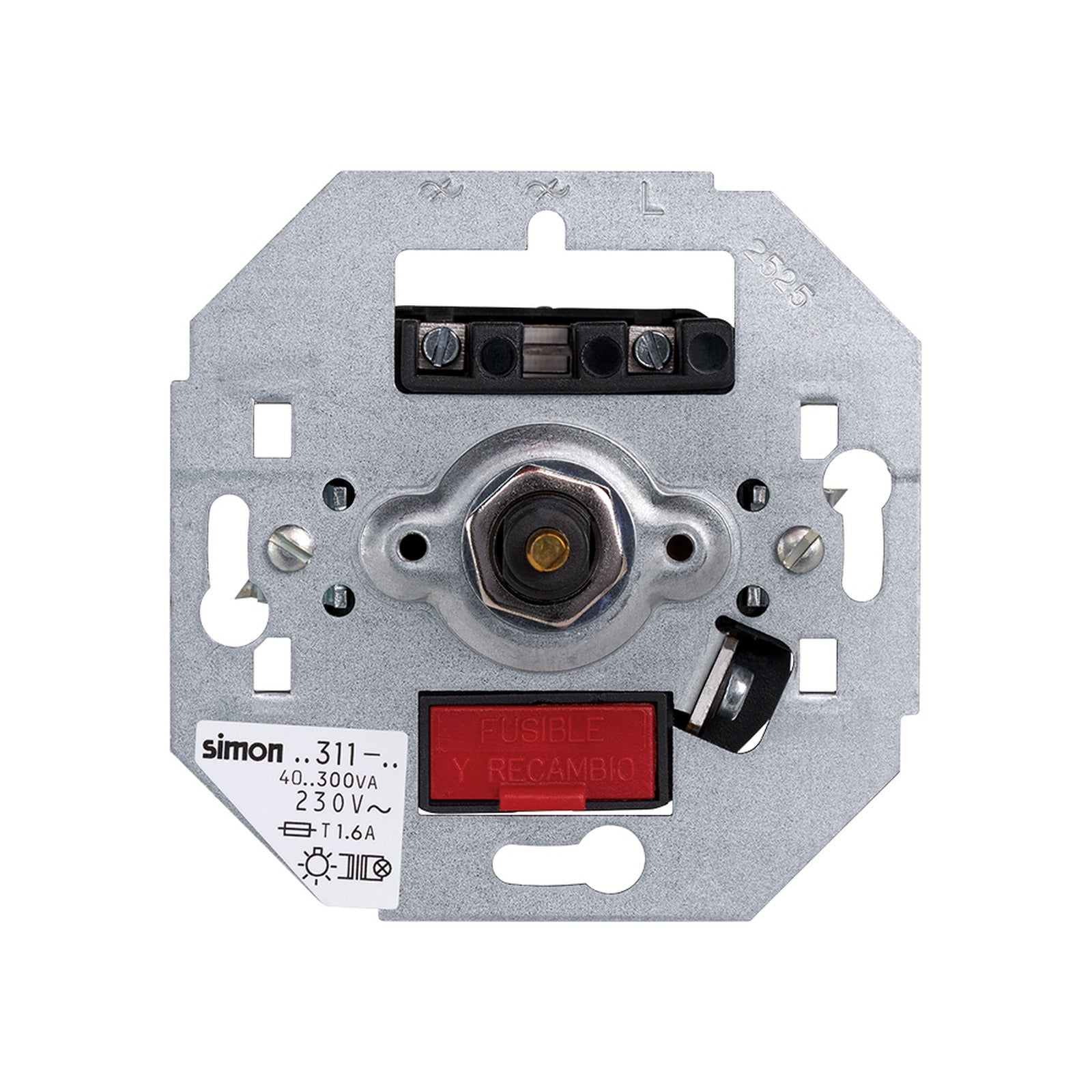 Regulador-interruptor de luz giratorio de 40 a 300 W/VA Simon 75 - referencia 75311-39