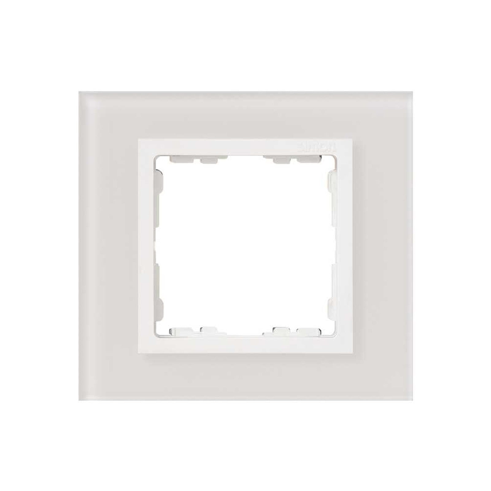Marco para 1 elemento cristal blanco interior blanco Simon 82 Nature - referencia 82617-30