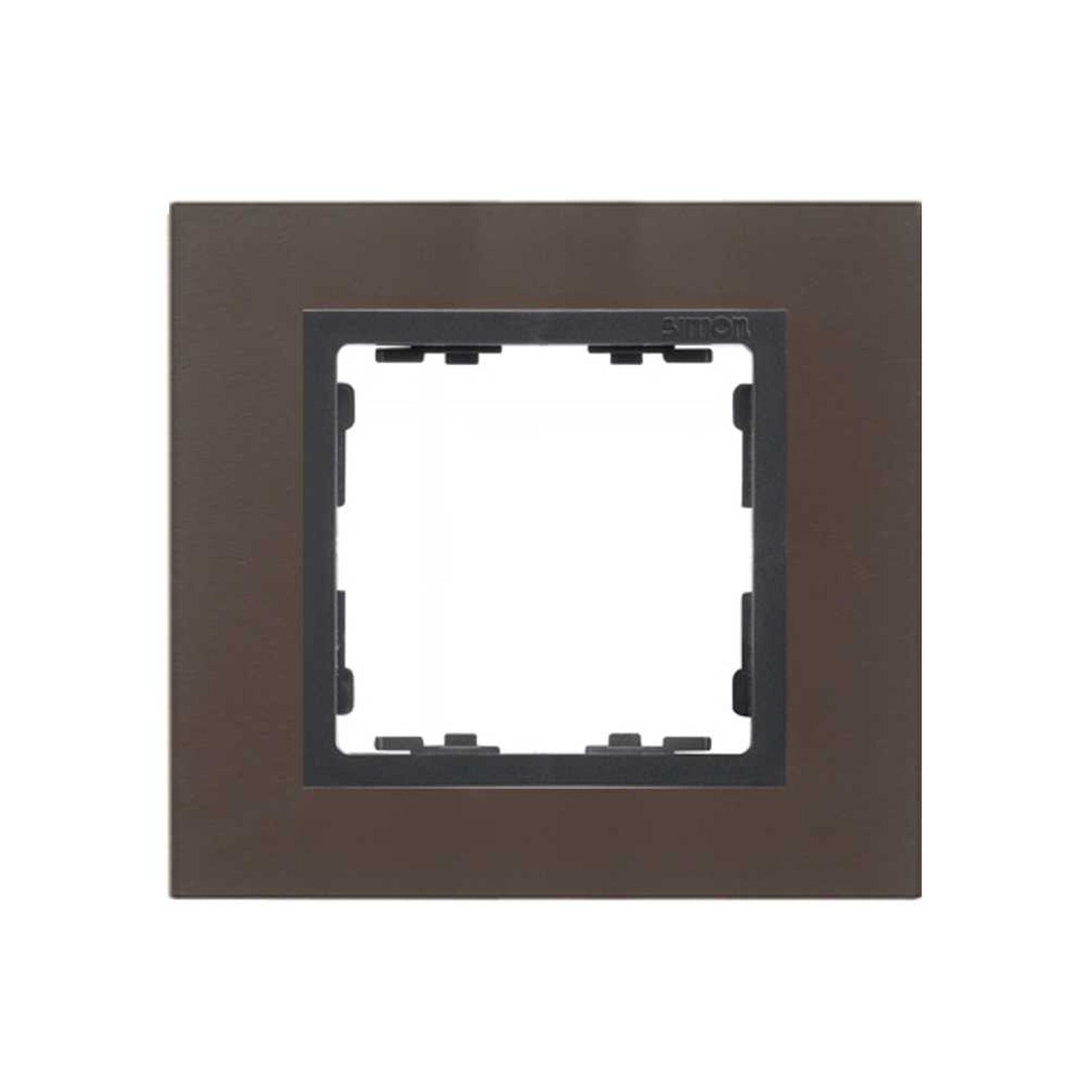 Marco para 1 elemento plomo interior grafito Simon 82 Nature - referencia 82817-38