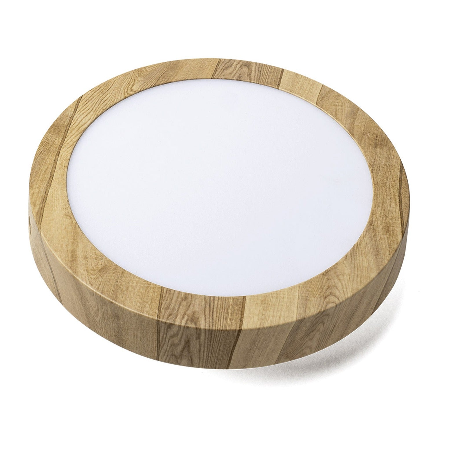 Downlight deco de superficie circular madera Alverlamp DLM2040SN, 20 W, 4000 K, redondo - referencia DLM2040SN