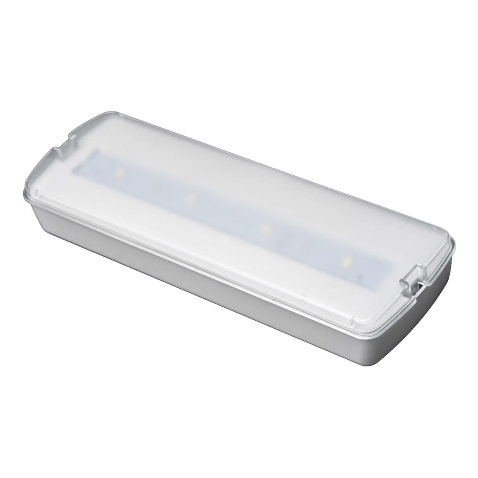 Luz de emergencia con difusor opal permanente/no permanente, 120lm, 1h – IP44 Alverlamp LEM1201, 12 W, 4000 K, superficie - referencia LEM1201